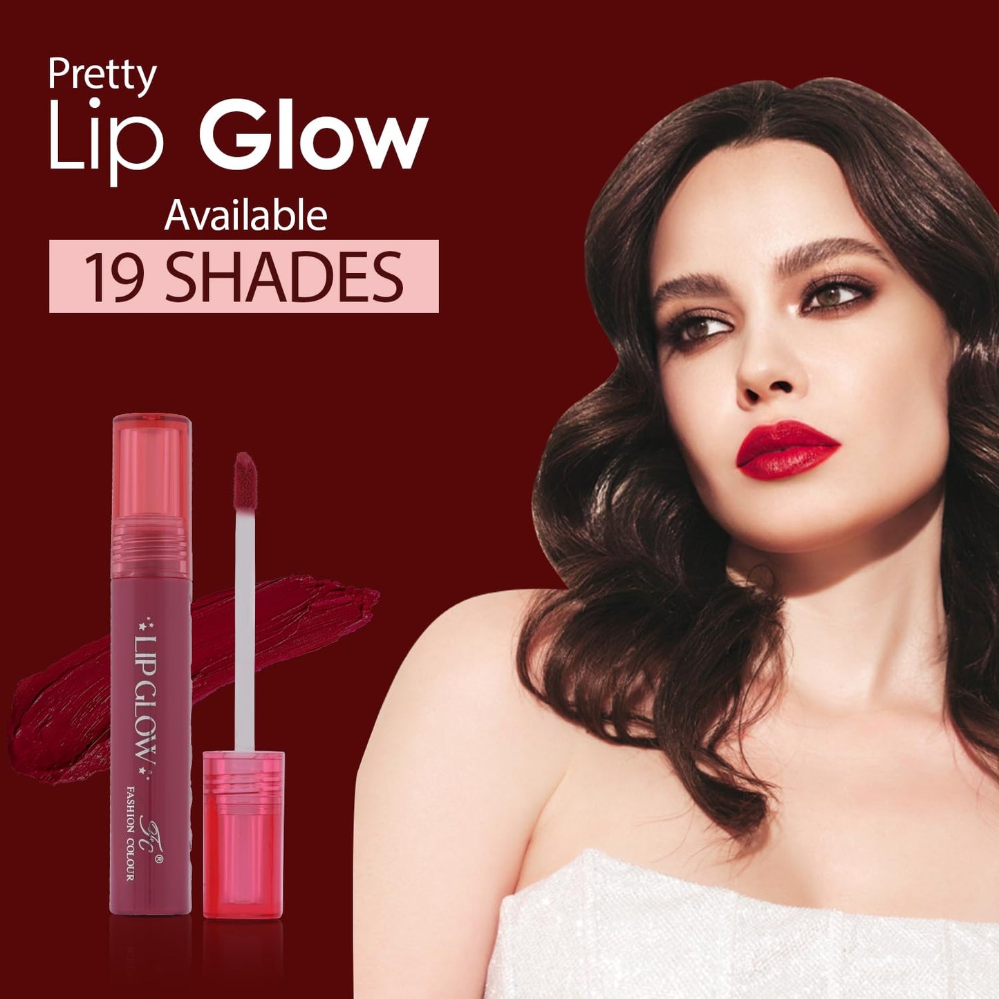 Fashion Colour Pretty Lip Glow Liquid Lipstick Waterproof Matte Finish Non Transfer 16 Hours Wear Liquid Lipstick Nudeshade To Boldshade Perfectly Fit To All Indian Skin Tones (#Amber Shine, 3ML)