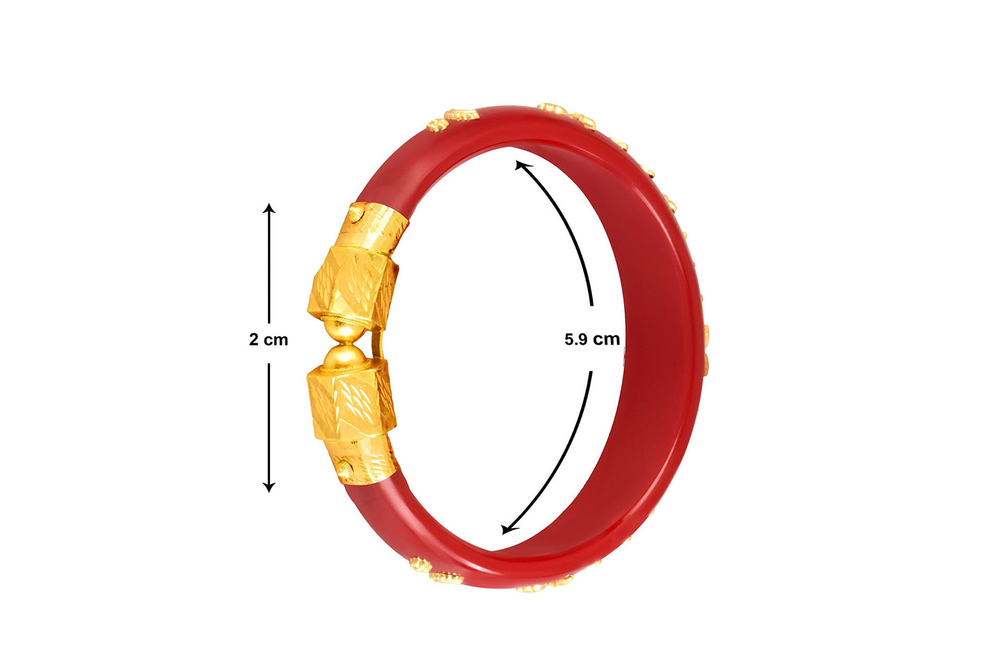 P.C. Chandra Jewellers 22k (916) Gold Wedding Bangle for Women (Yellow)