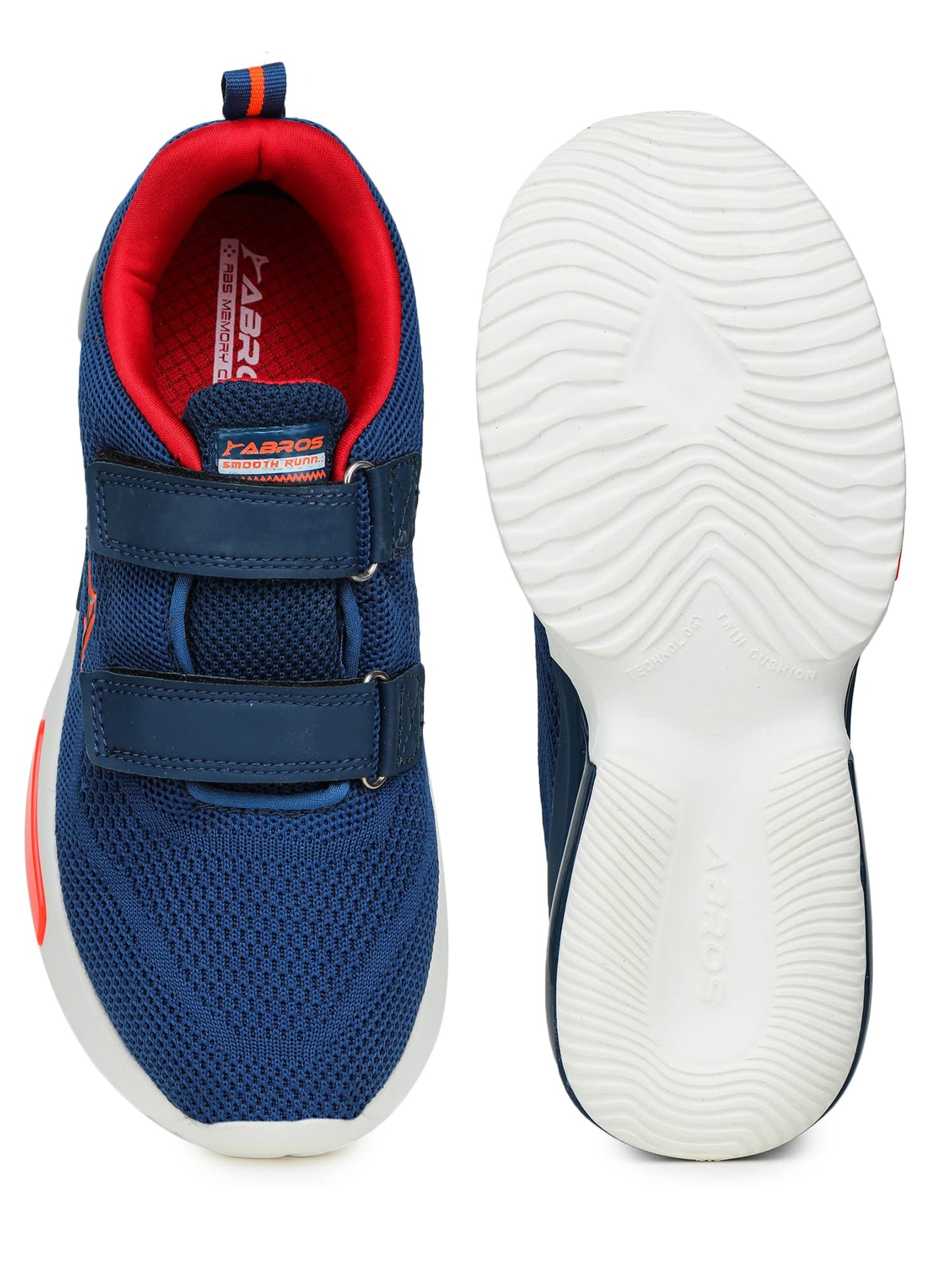 ABROS Boy's Ai 2 N ASSB1015N Sports Shoes -Teal/F.Red -5UK