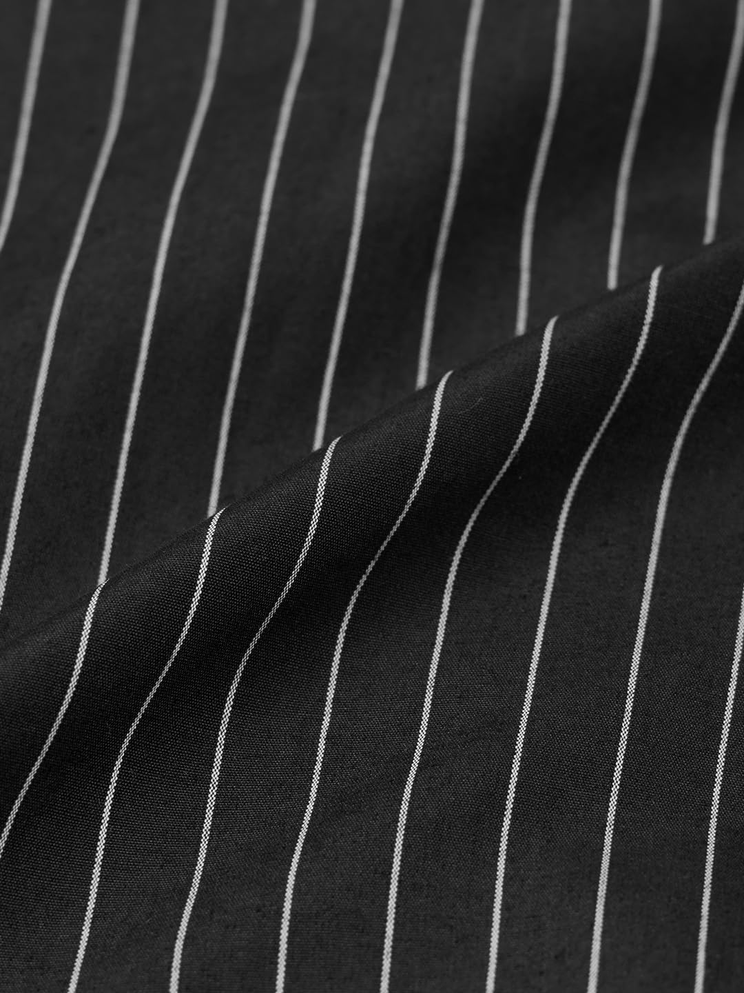 The Souled Store Stripe Shirt: Bristol Women and Girls Full Length Regular Sleeves Spread Collar Black White Striped Cotton Poly Blend Regular Fit Everyday Casual Shirt
