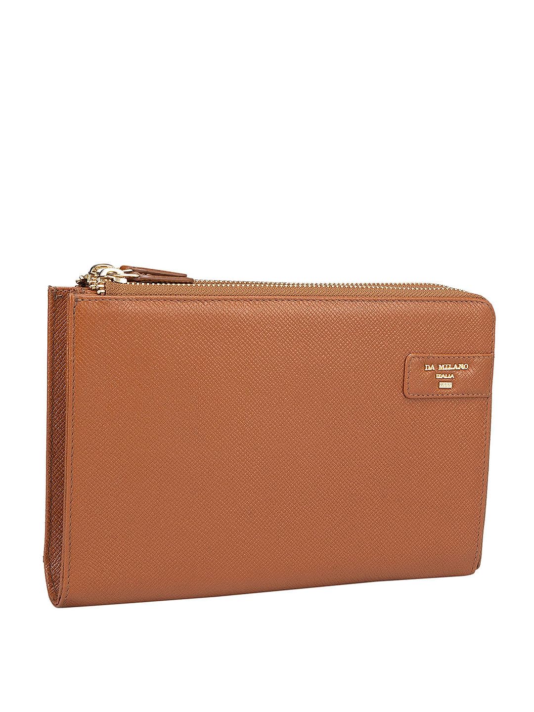 Da Milano Genuine Leather Brown Multi Pouch (4420C)