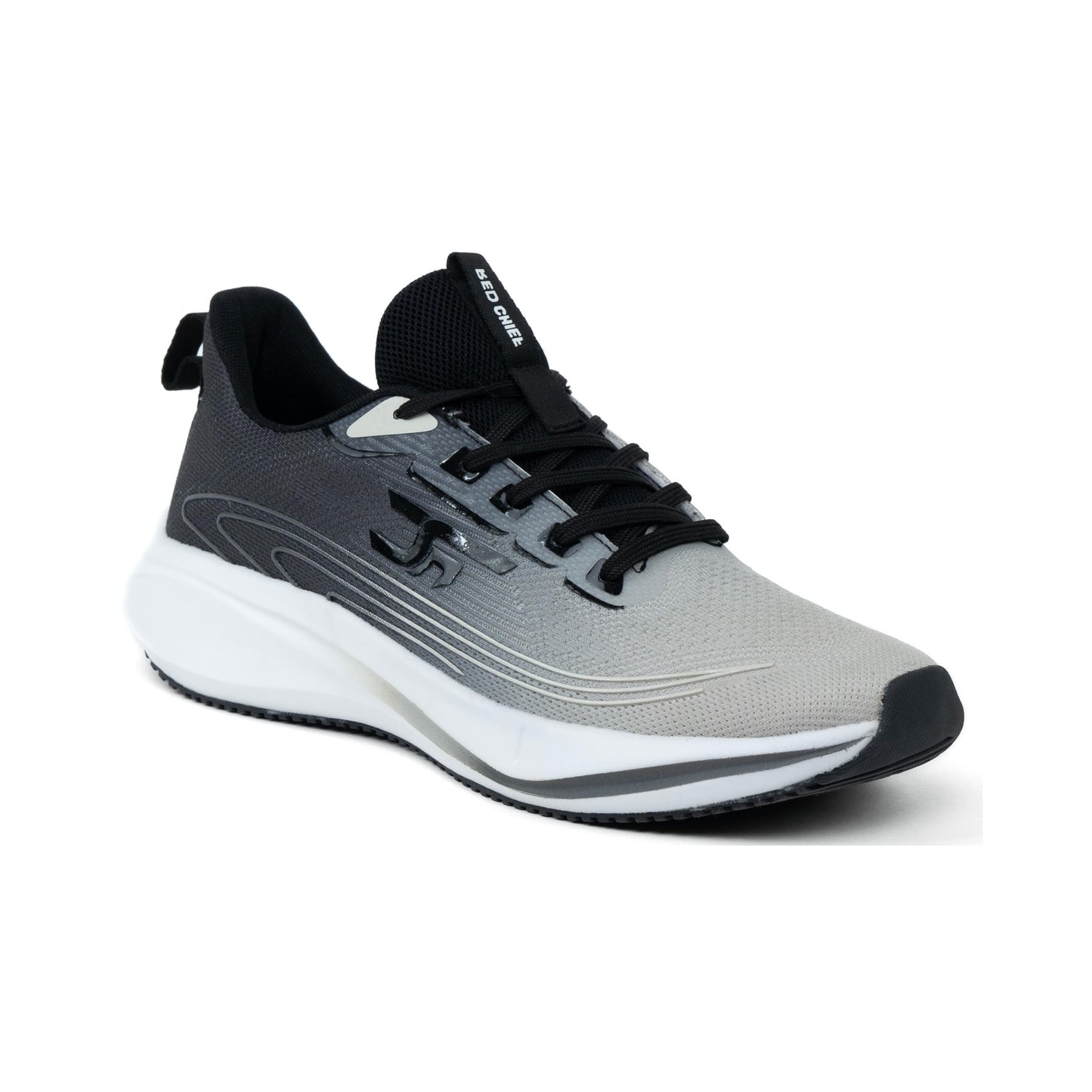 Red Chief Sports Running Shoes for Men & Boys | Stylish Lace-Up Outdoor Shoes | Lightweight Walking-Style Runners | Comfortable Athletic D.Grey-White | Size-10 | R1717 F030