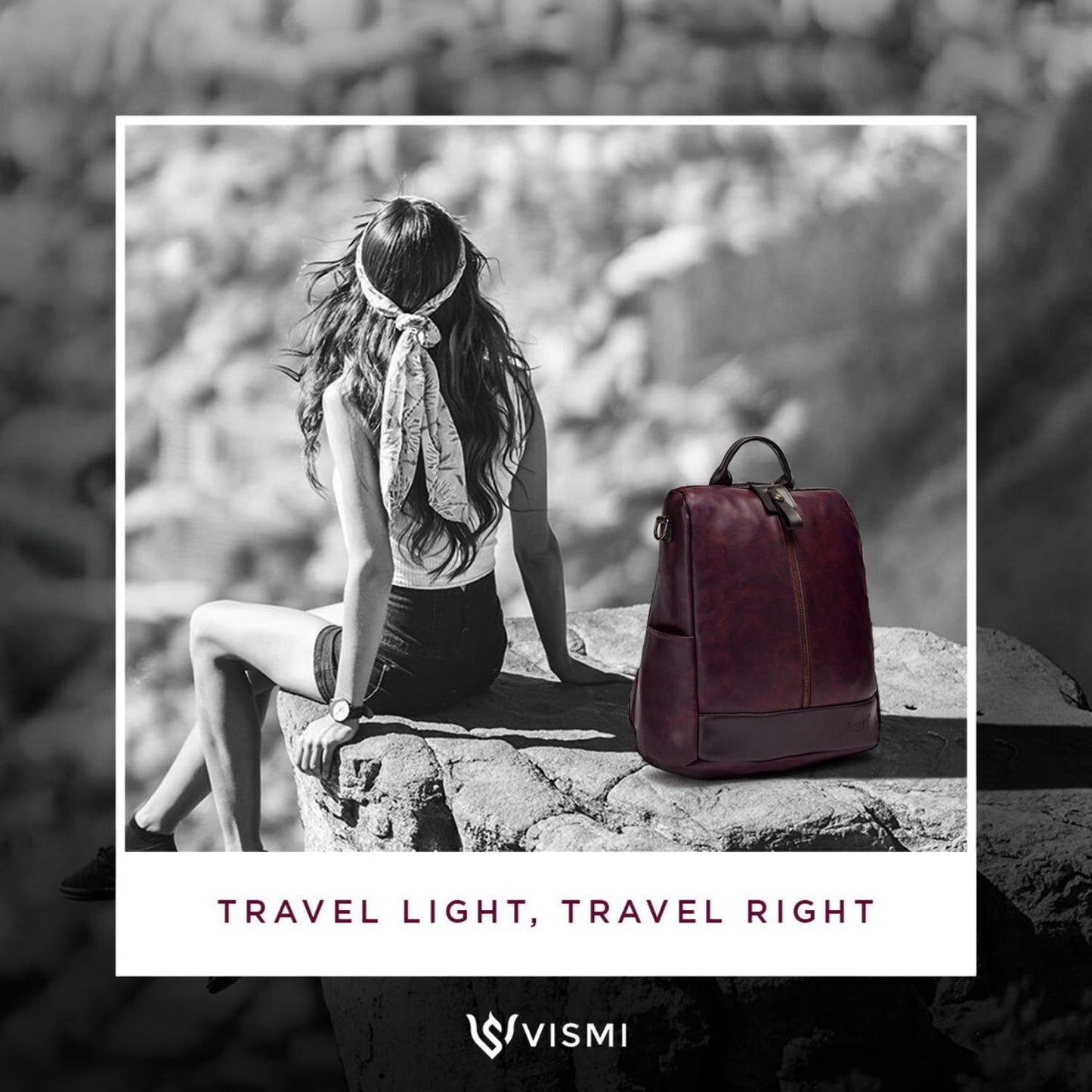 VISMIINTREND Backpack Bags for Women/Girls Stylish| Shoulder Sling Handbag Purse| Office | Travel | College | Daily-Use | Convertible |13 Inch Laptop Backpacks | Corporate Gifts|Rakhi Gift for Sister