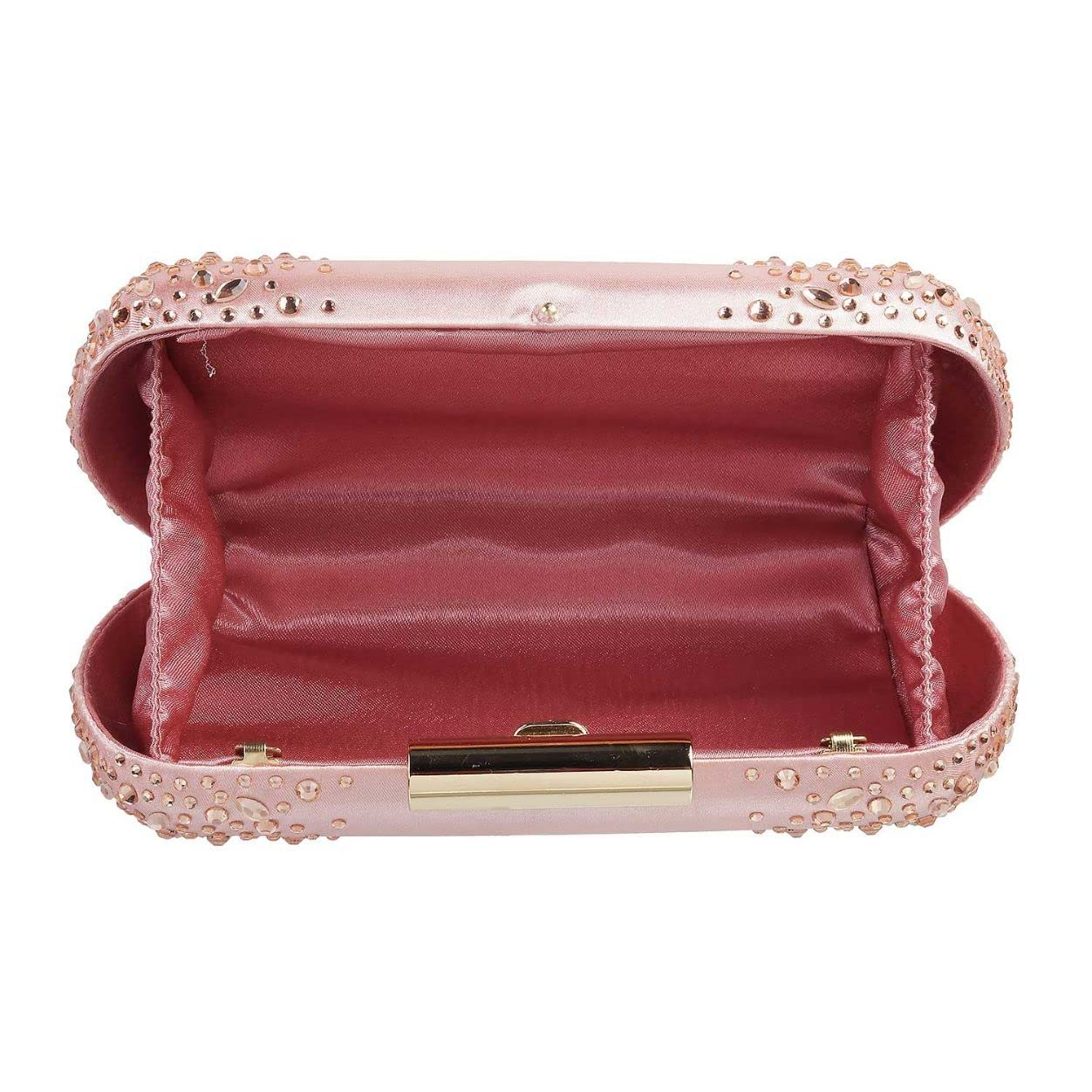 Metro Womens Synthetic Pink Clutch (One Size)
