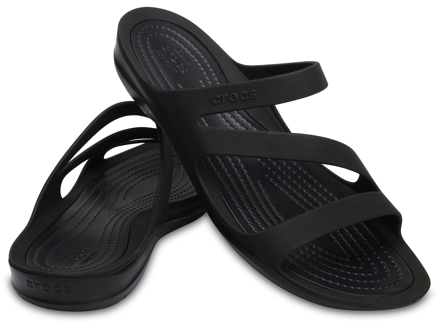 Crocs Women's Swiftwater Sandal Black/Black - 8 UK (203998)