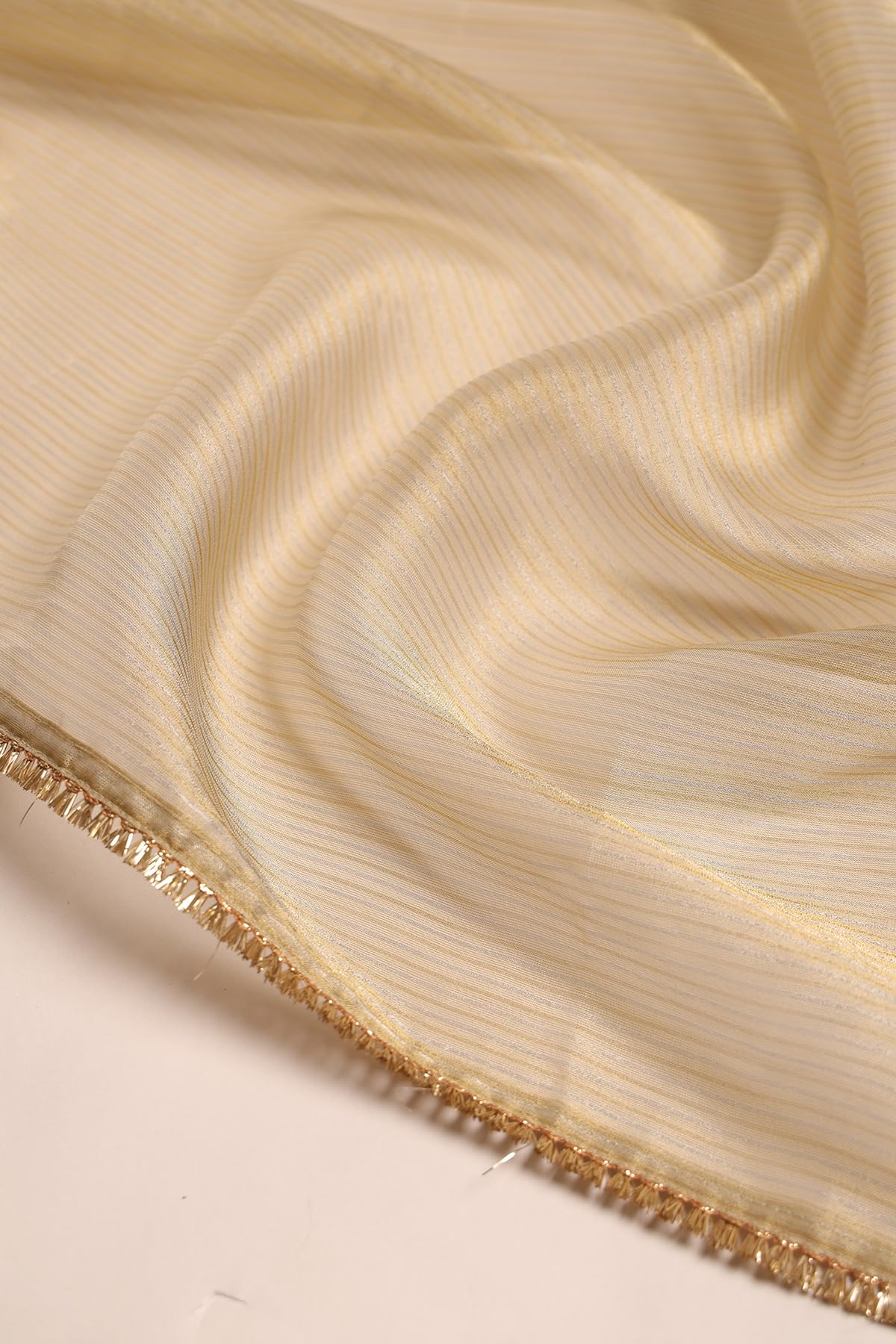Soch Womens Beige Tissue Stripes Salwar Suit With Sequins