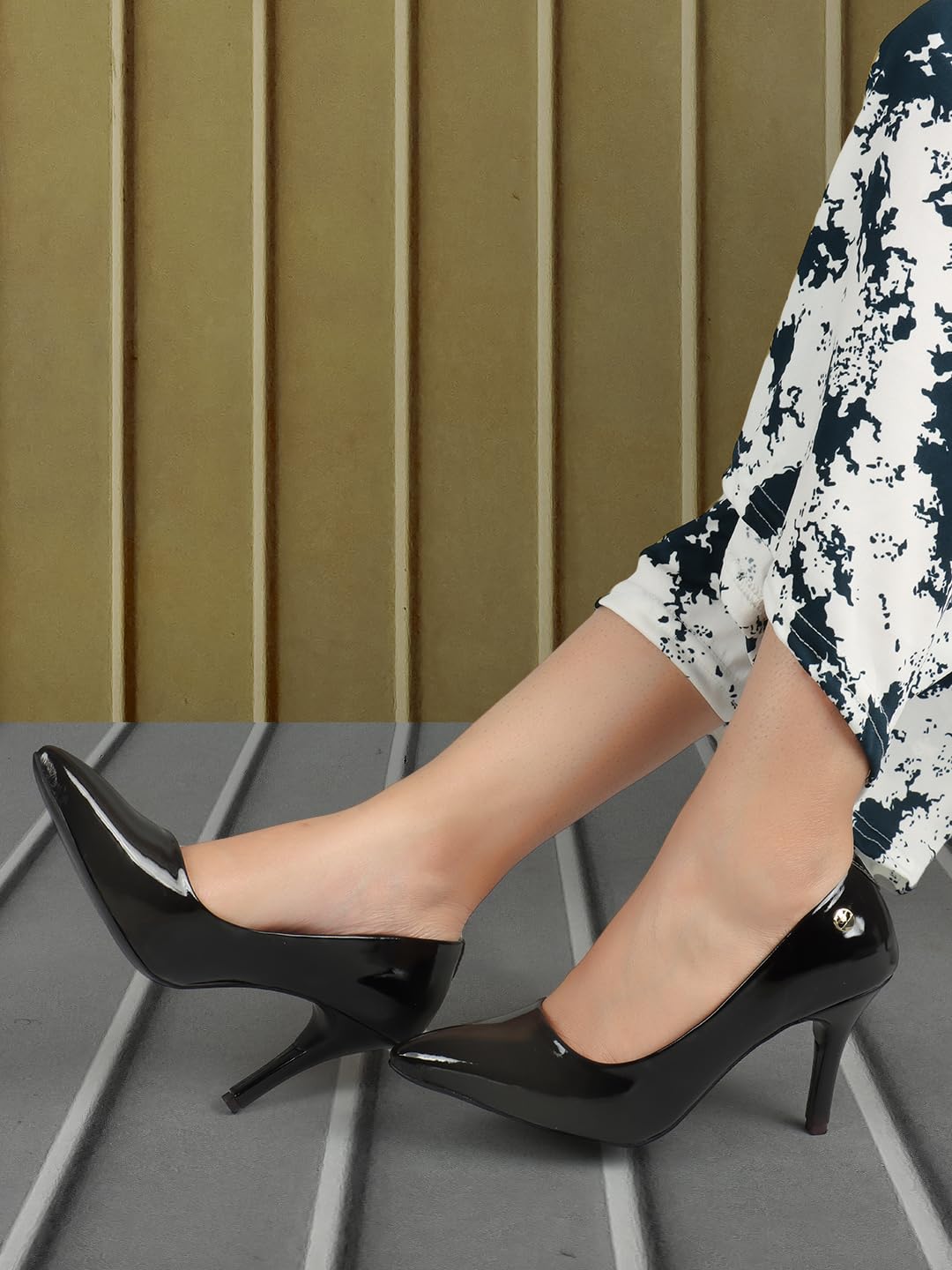 ELLE Women Shoes,Black,UK-7