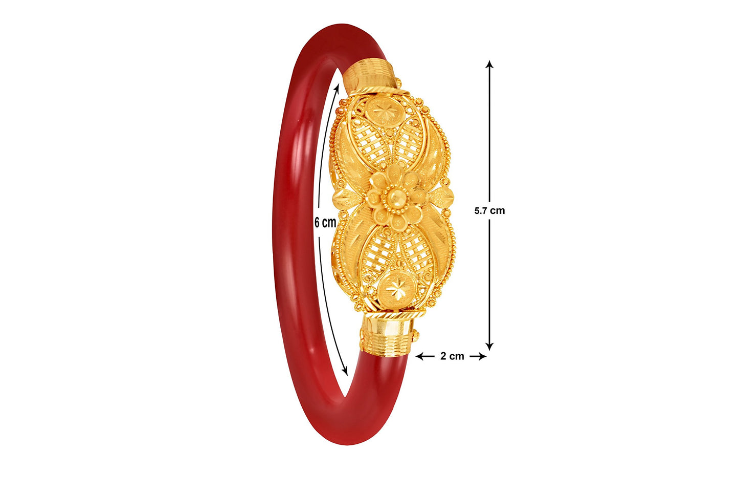 P.C. Chandra Jewellers 22K Gold Wedding Bangle for Women (Yellow)