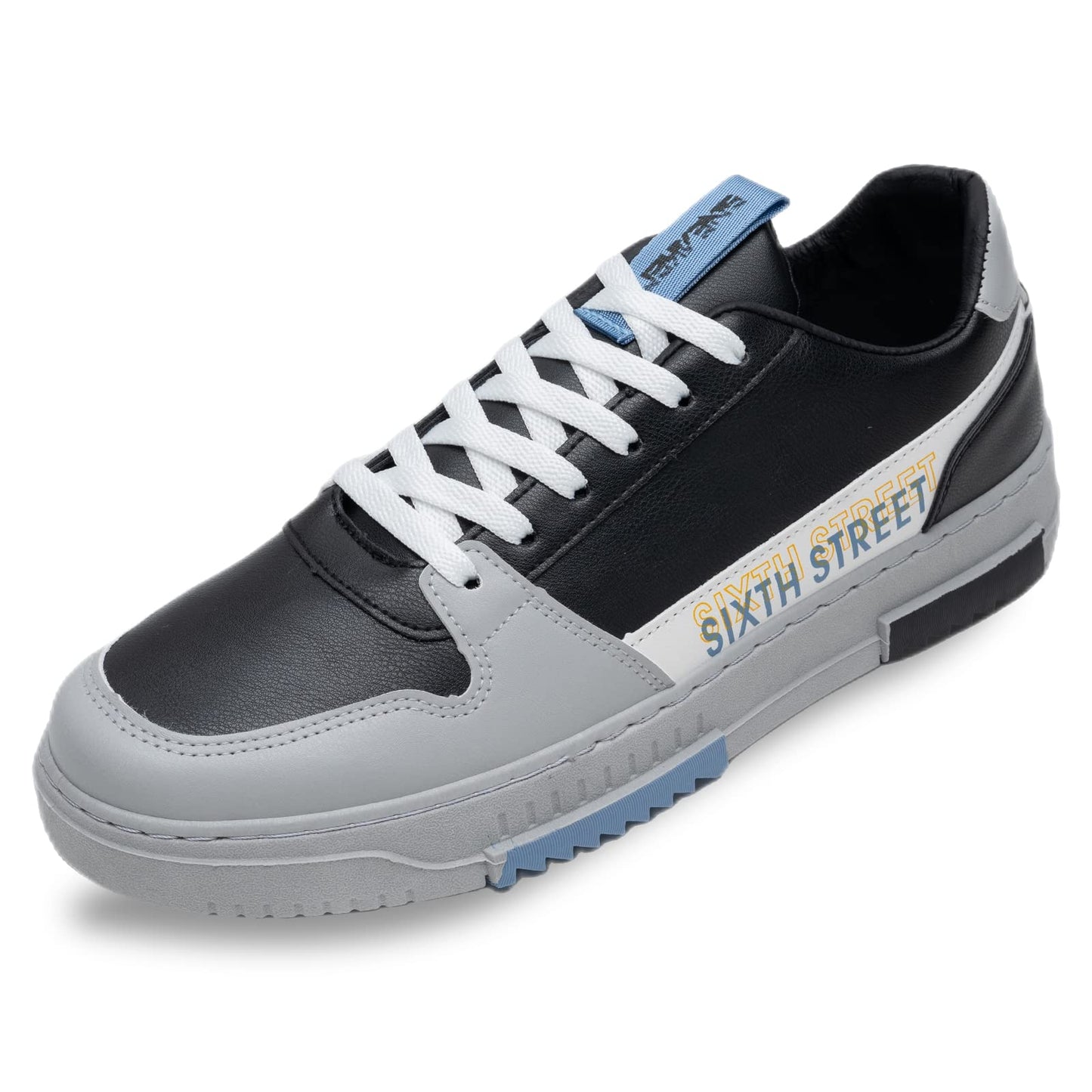 Sixth Street Mens Ridge Black/Grey Sneakers_6 UK (SSM062)