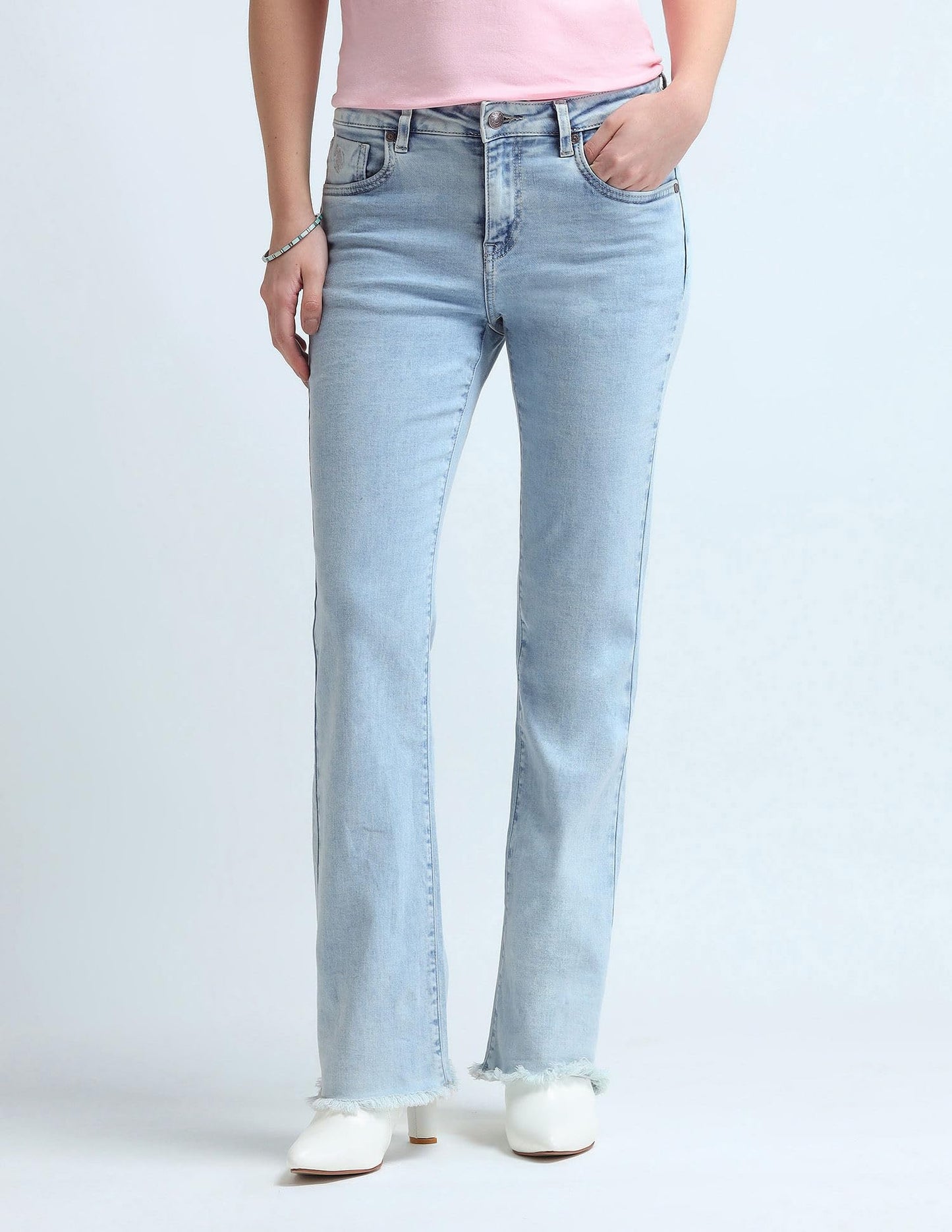 U.S. POLO ASSN. Women's Loose Jeans (UWAW24JEN172_Blue