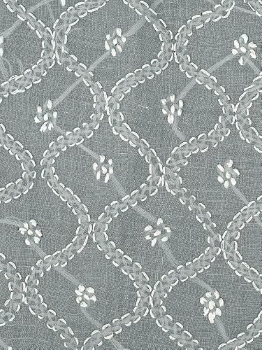 Ada Hand Embroidered Lucknowi Chikankari Unstitched Cotton Dress Material Suit Piece with Dupatta for Women 01A882279 Fossil Grey