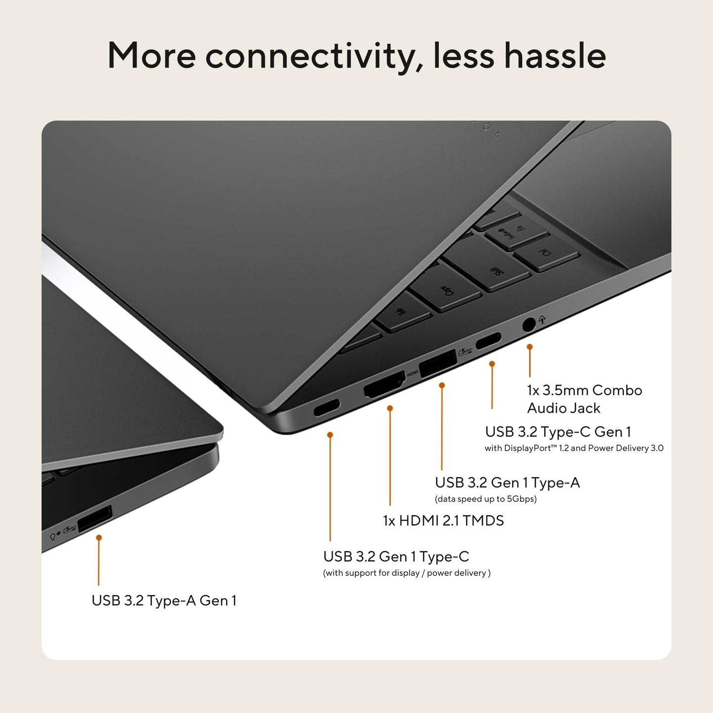 ASUS Vivobook S14,Smartchoice,AMD Ryzen AI 5 330,16GB RAM,512GB SSD,OLED,14",Win11,Office24,M365 Basic (1Yr),Matte Gray,1.4Kg,M3407KA-SF044WS,50 Tops,Metallic Design Laptop,Next-Gen AI Laptop,Copilot+