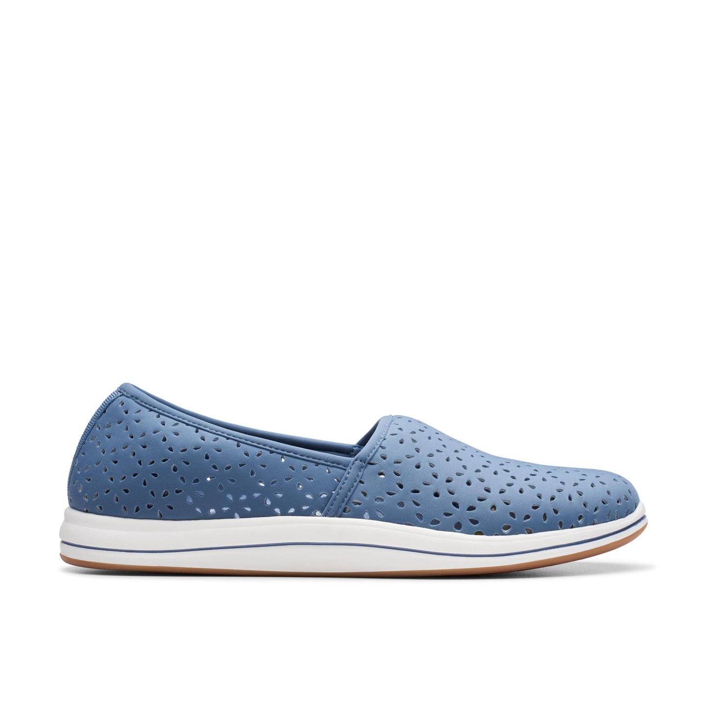 Clarks Women's Breeze Emily Loafers, Blue Textile, 7