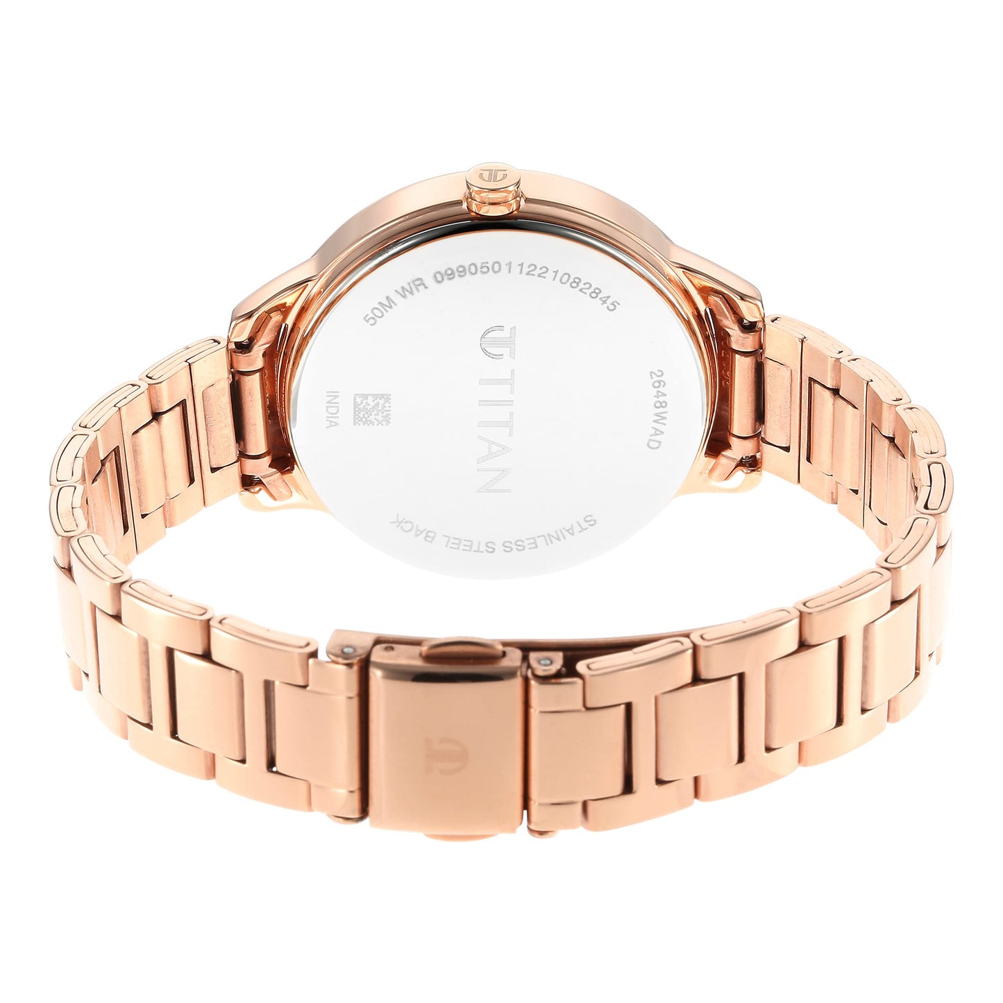 Titan Purple Glam It Up Multicoloured Dial Women Analog Watch with Stainless Steel Strap-NS2648WM02/NT2648WM02