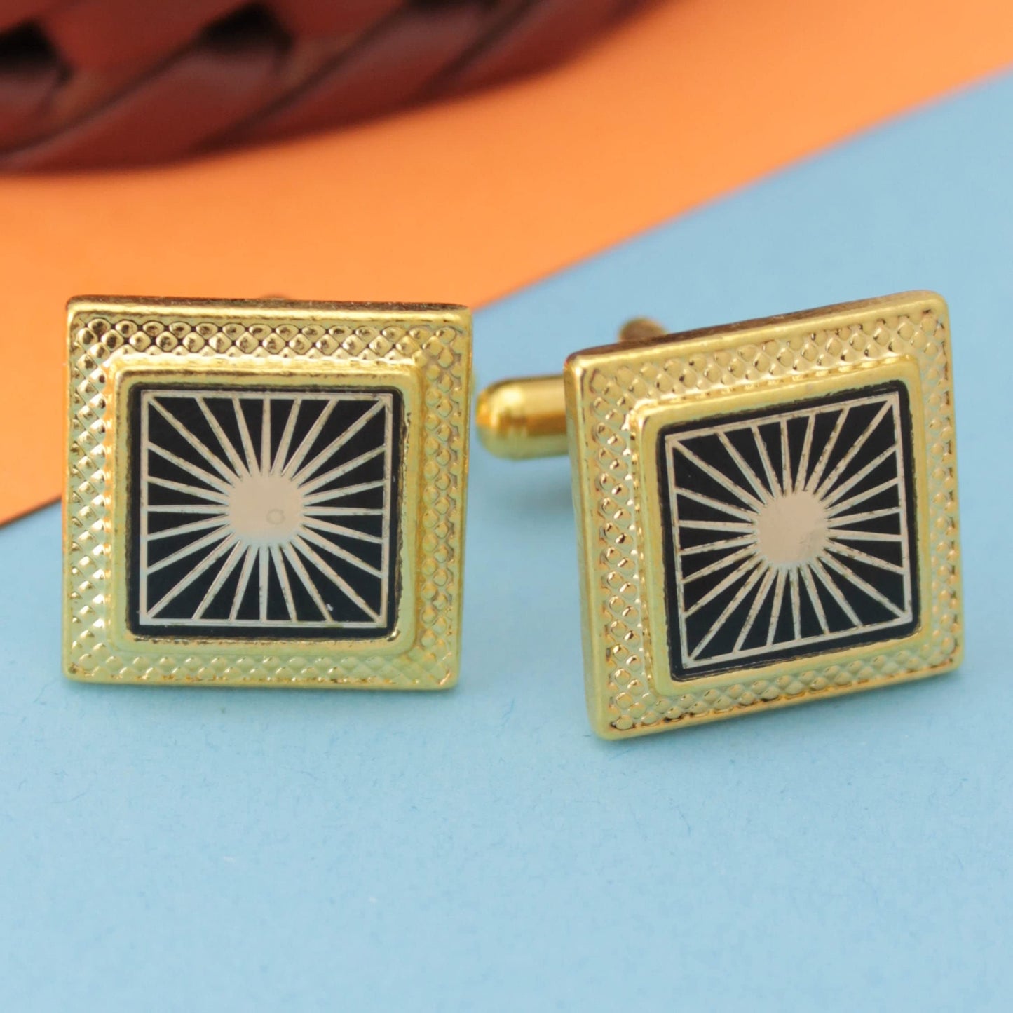 Kavove The Sunshine Golden Cufflink For Men