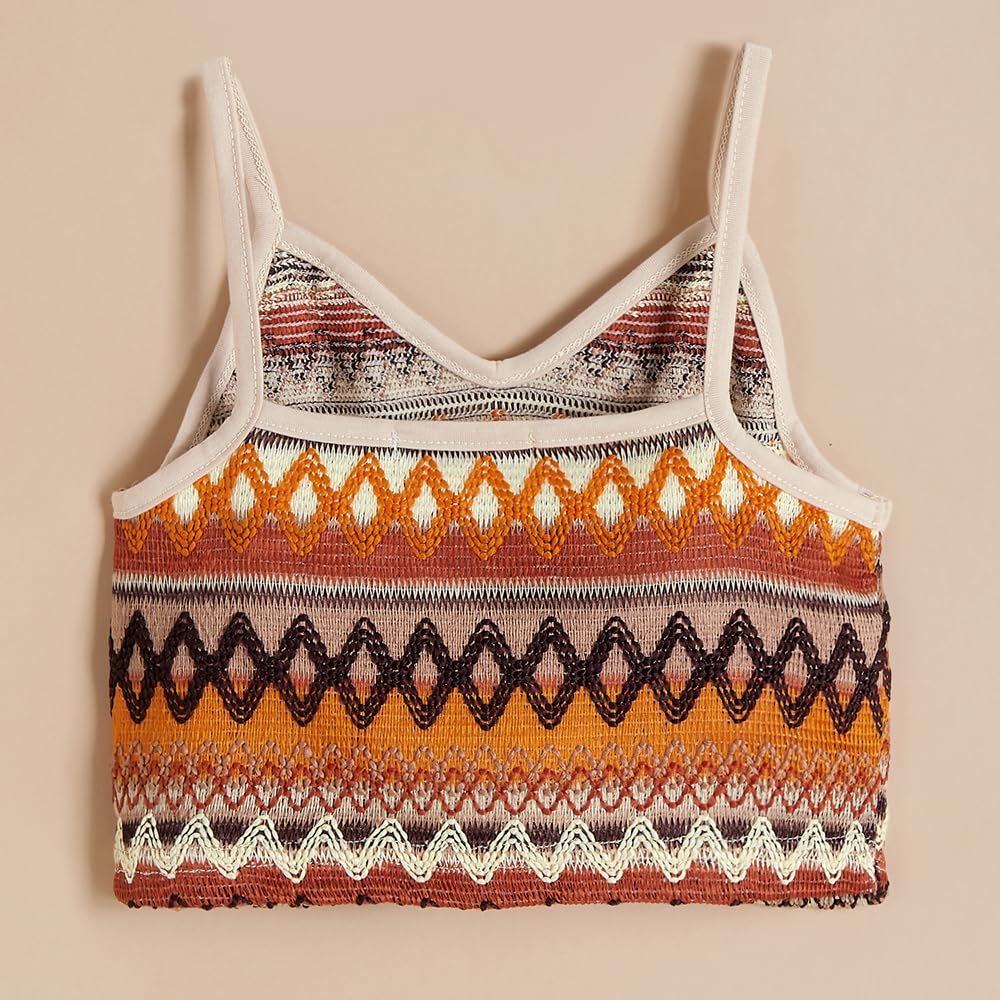 Hoscotch Girls Embellished Multi Sleeveless Short Set For Ages (3-4 Years)