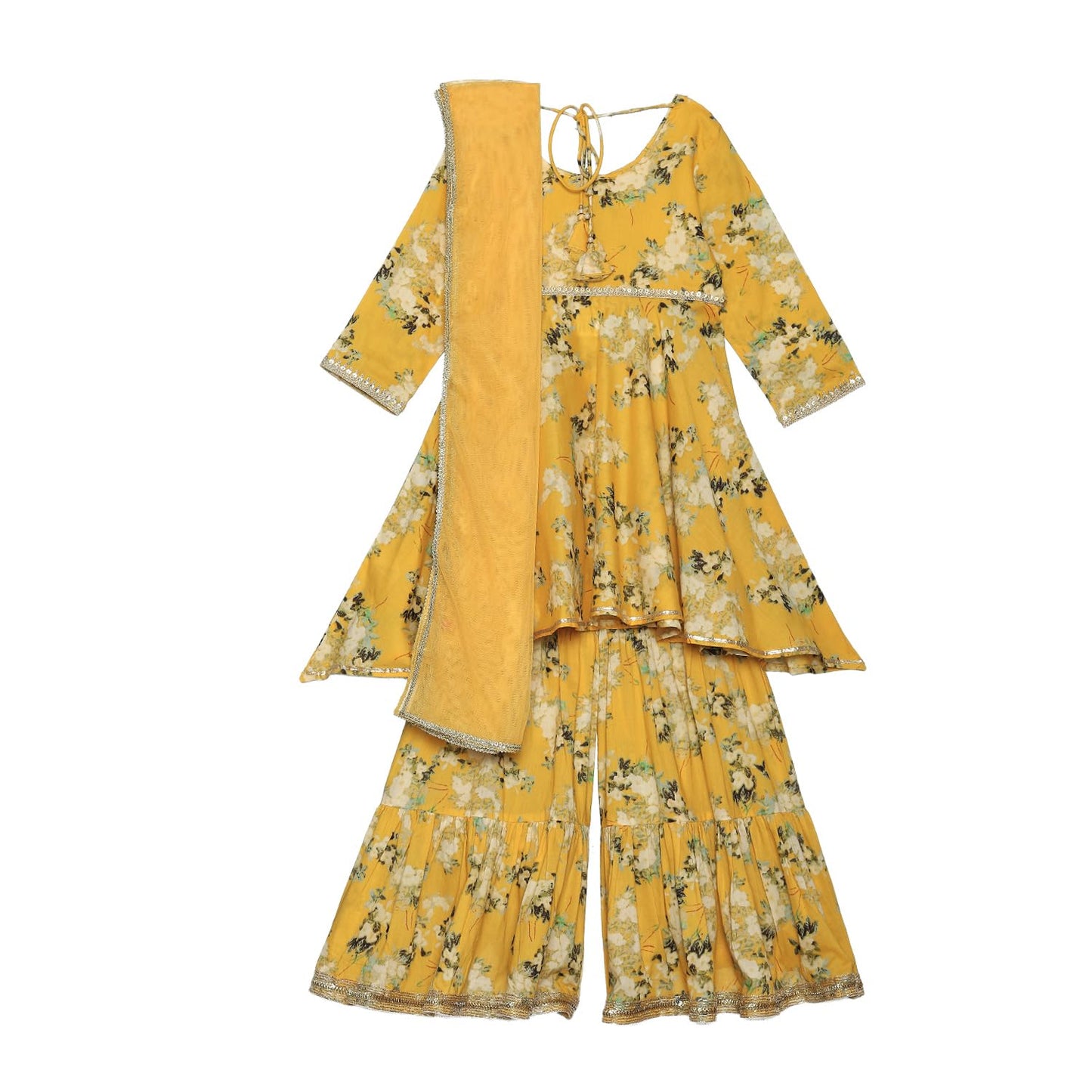 BIBA GIRL PRINTED RELAXED KID(KW5085_YELLOW_7)