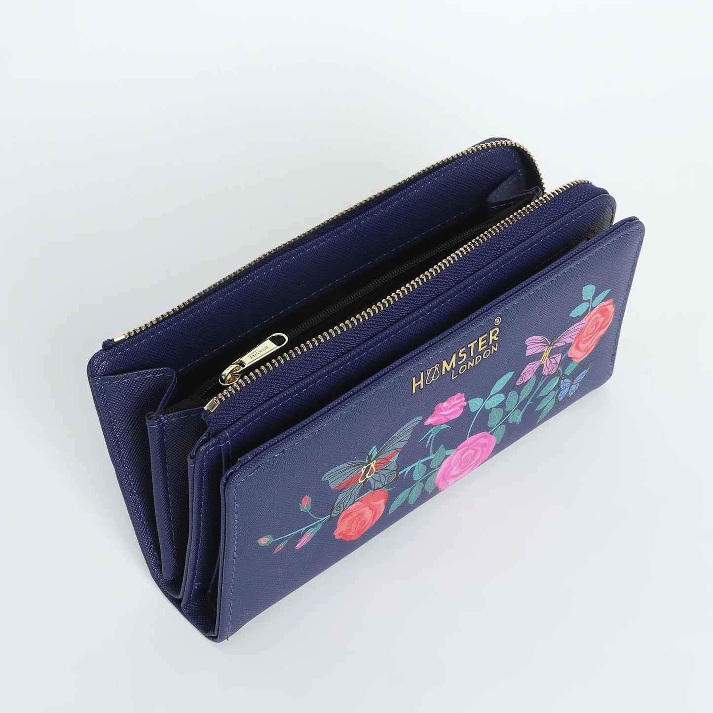 HAMSTER LONDON Millionaire Oxford Wallet - Navy