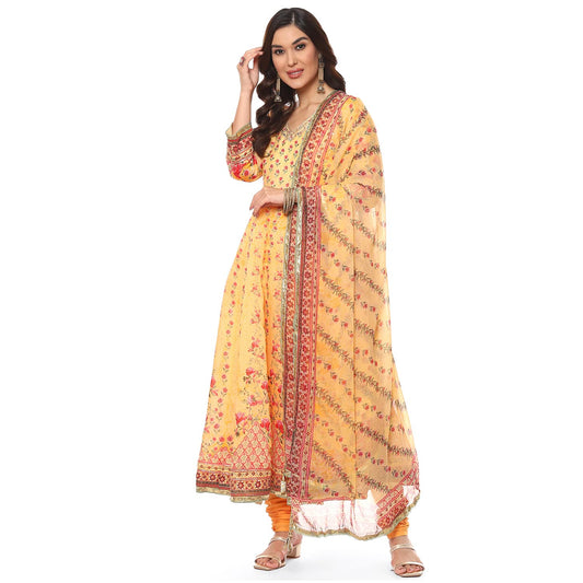 BIBA Women's Polycotton Salwar Suit Set (SKDSHAHI PH7785_Yellow_3XL)