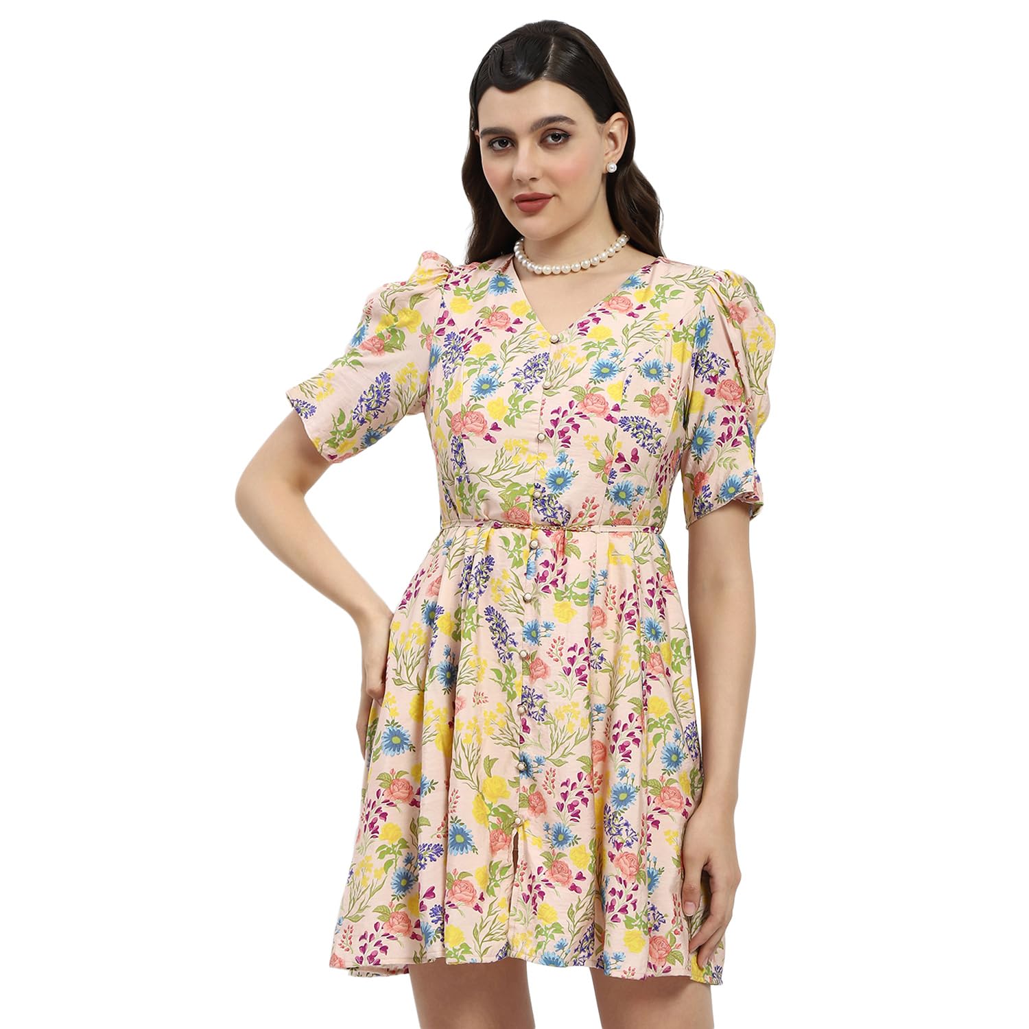 bridgerton midi dress Bridgerton Celebrity Pink Women's Tie Back Midi Dress, Sizes XS-XXXL