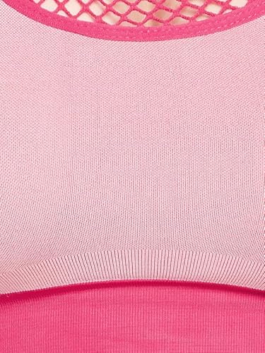 Clovia Women's Medium Impact Padded Seamless Sports Bra with Removable Cups (BRS029R22_Pink_M)