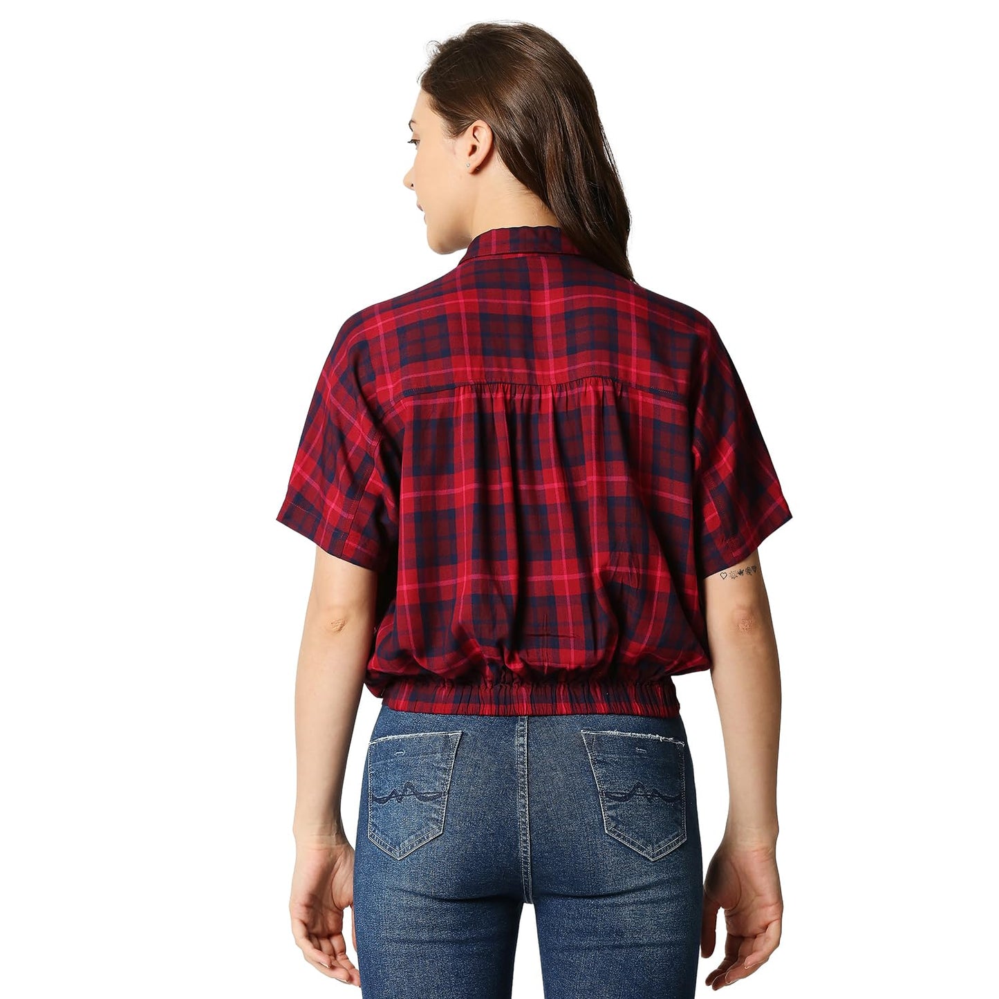 Pepe Jeans Women's Regular Fit Checked Shirts