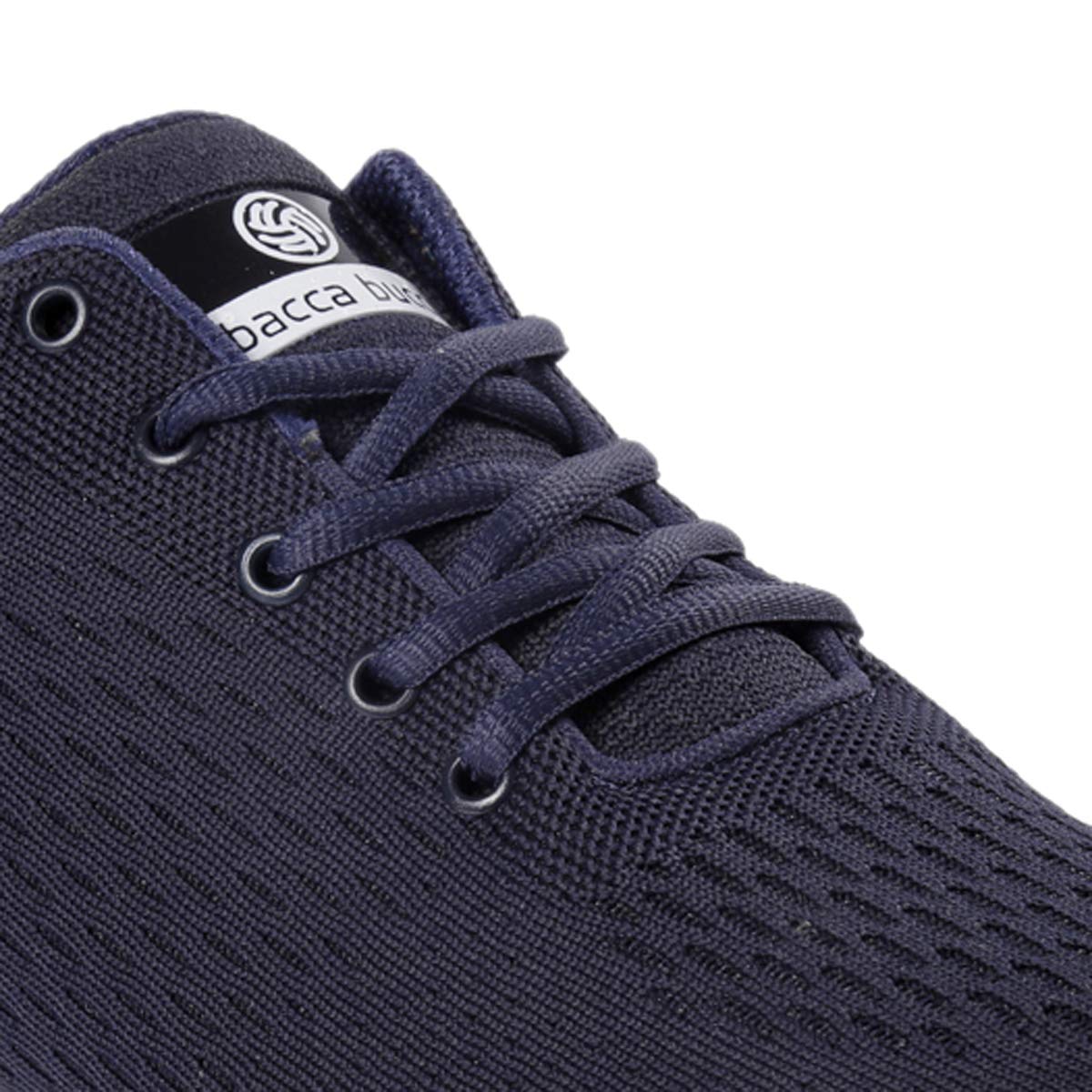 Bacca Bucci® Men's Black Running Shoe- Blue, Size UK11