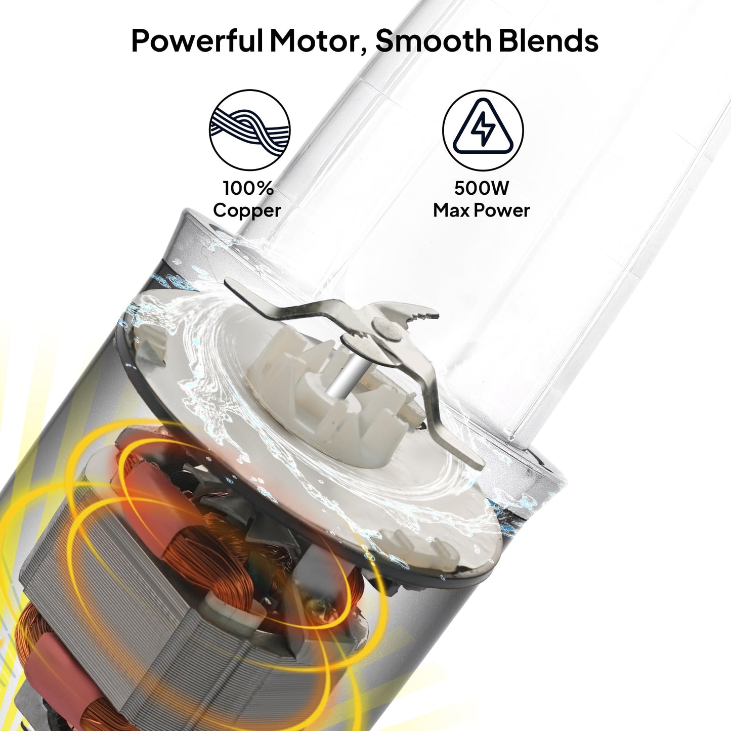 Cello Nutri Maxx Pro Mixer Grinder | 500W Copper Motor | 2 Jars + 1 Sipper Bottle | SS Blades | Cut, Chop, Blend, Whip & More | Juicer, Smoothie & Chutney Maker | 2-Year Warranty | Black