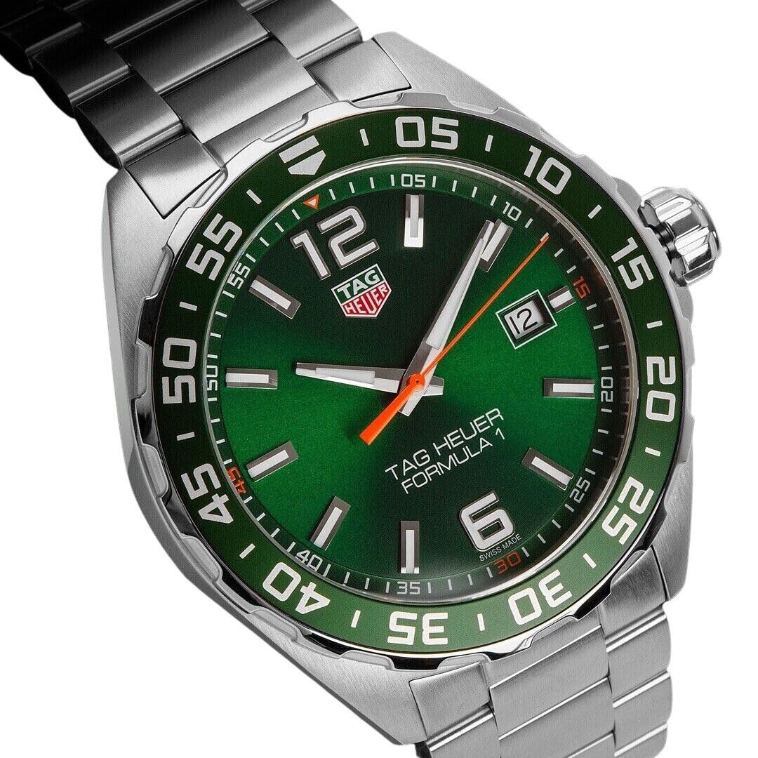 Tag Heuer Formula 1 Quartz Green Dial Watch for Men WAZ1017.BA0842