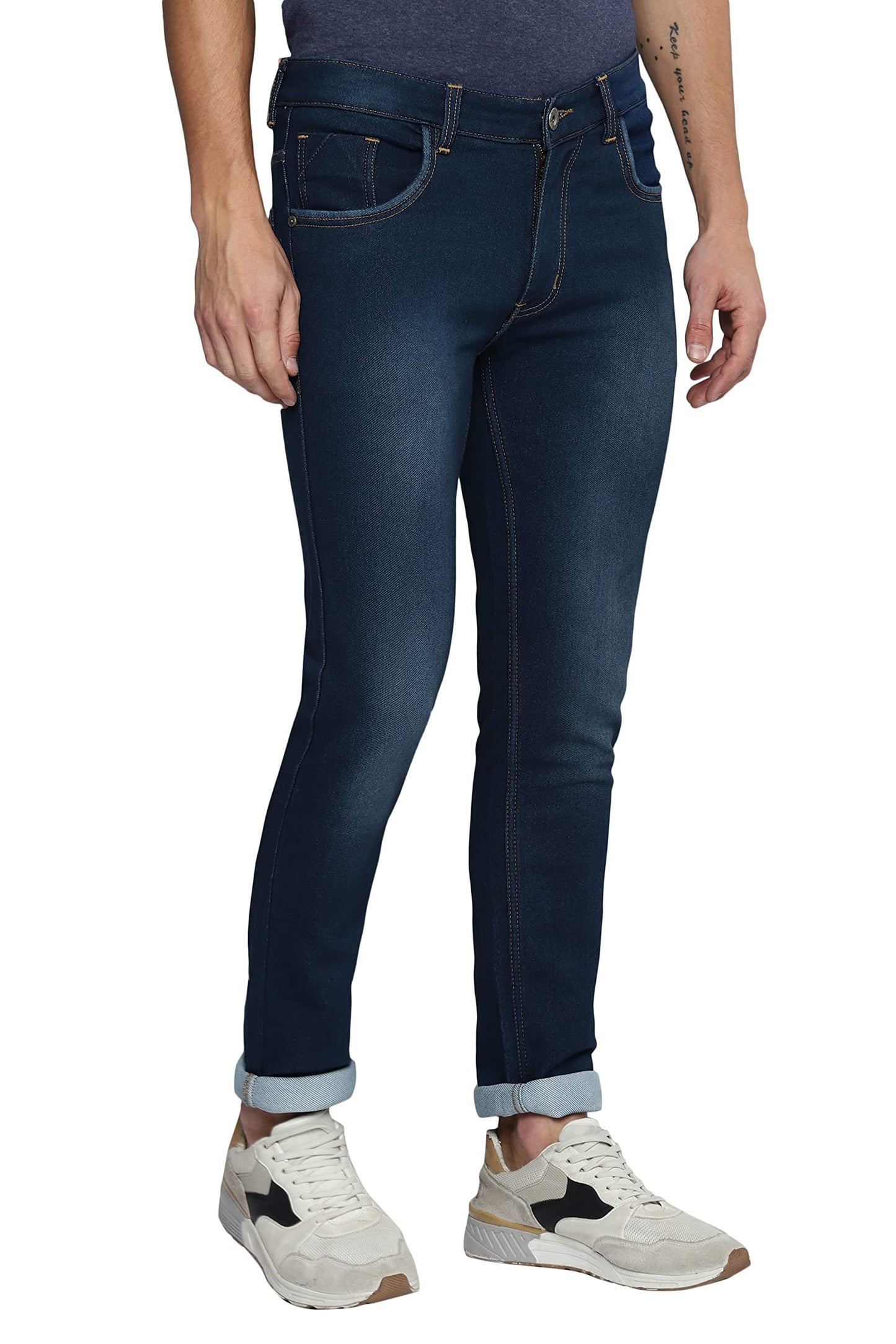 Allen Cooper Denim Jeans for Men(51-32) Blue