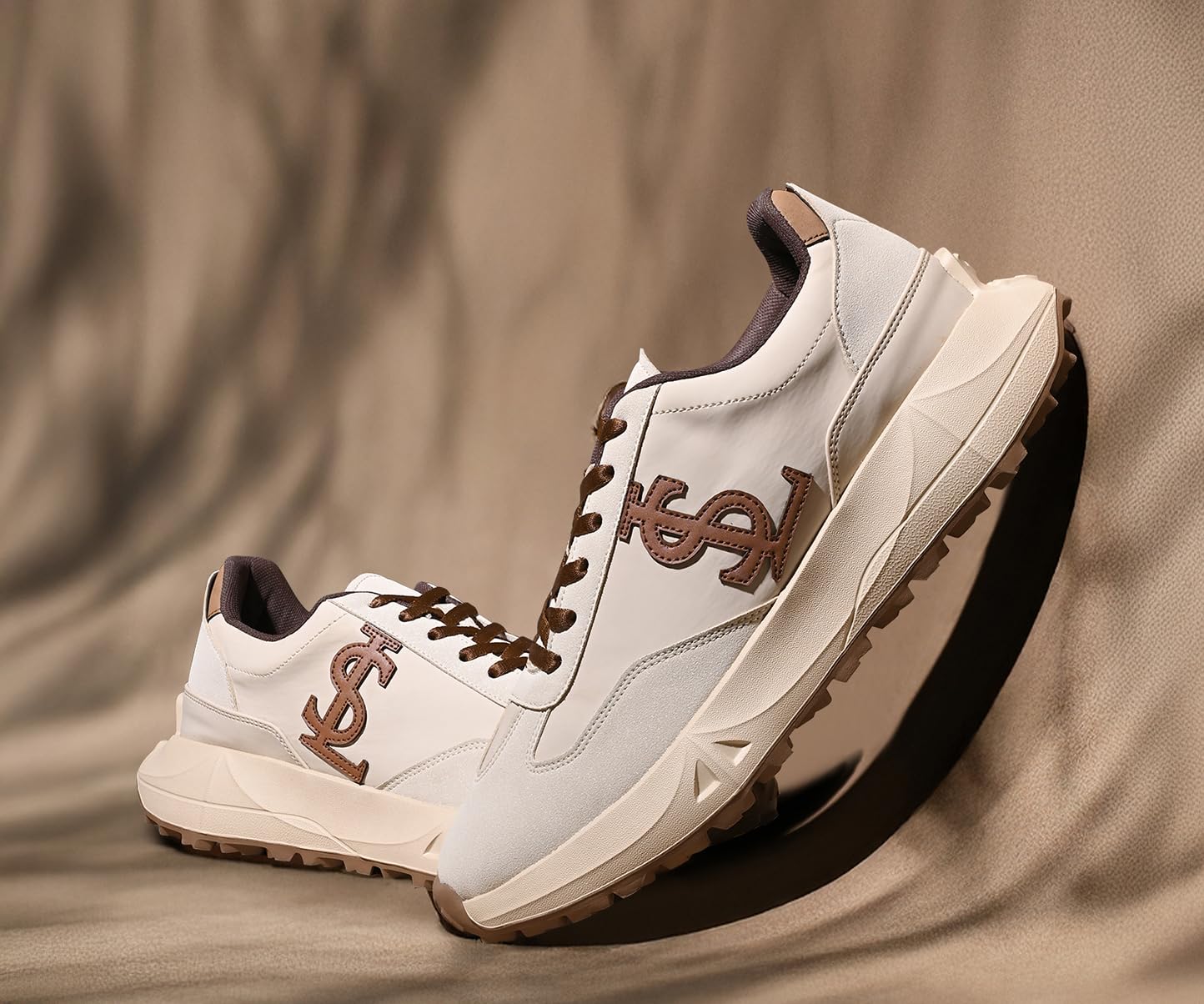 LOUIS STITCH Beige Sneaker for Men | Comfortable & Durable Sneaker | LSP-SNK-NBL-BE | UK-8