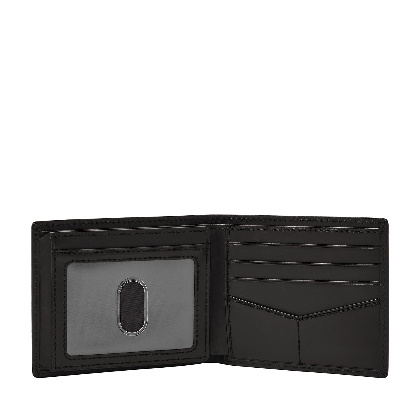 Fossil Men Leather Derrick Black Wallet Ml3681001