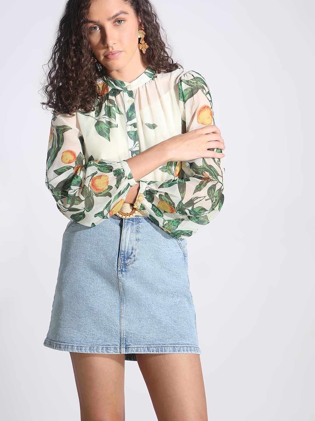 VERO MODA Women Off White Regular Fit Top