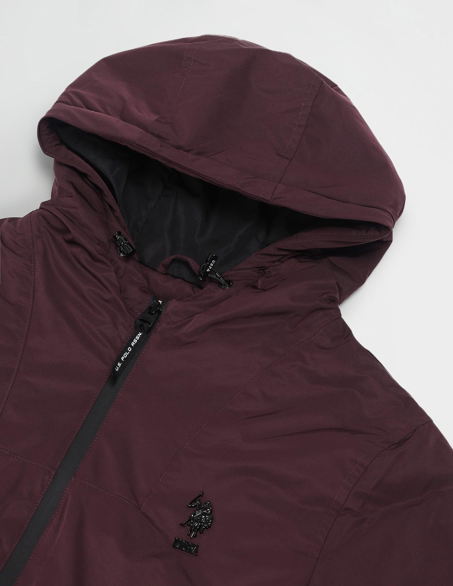 U.S. Polo Assn. Denim Co. Men's A-Line Coat (UDJCK1405_Maroon