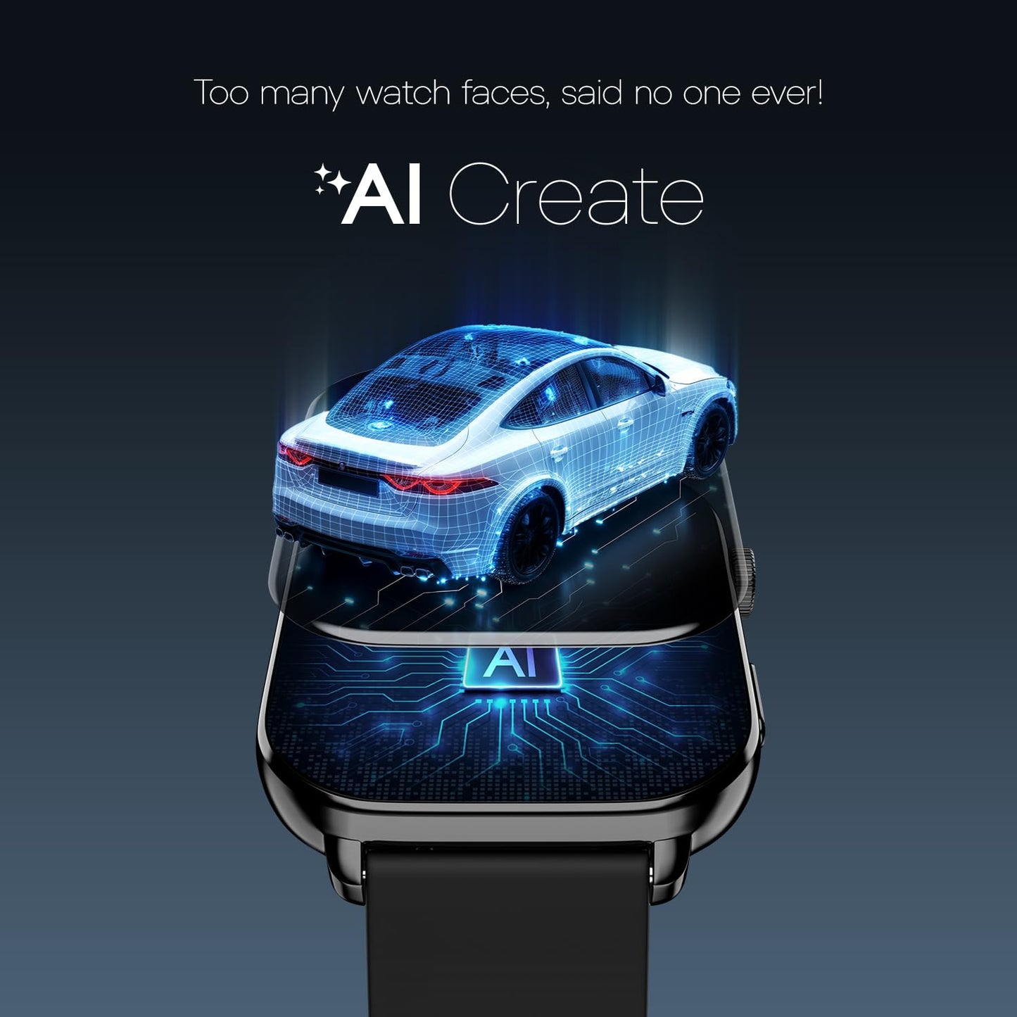 Noise ColorFit Pulse 4 Max Smartwatch - Black Link