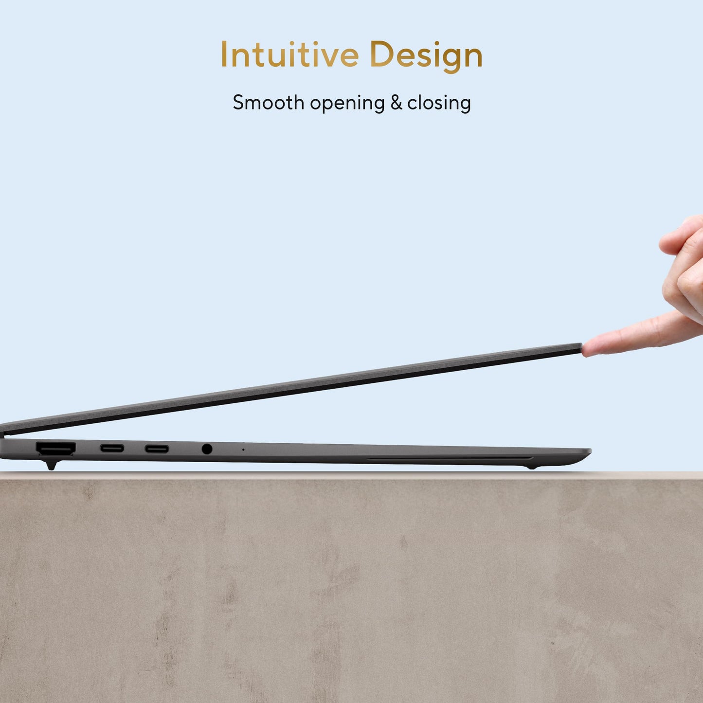 ASUS Zenbook S14 (2026),Smartchoice,Intel Core Ultra 7 355 (Series 3),16GB RAM,512GB SSD,3K OLED,Touchscreen, 14"(35.5 cm),Win 11,M365 Basic(1Y),Office 24, Gray,1.2 Kg,UX5406AA-SU361WS,Copilot+ PC
