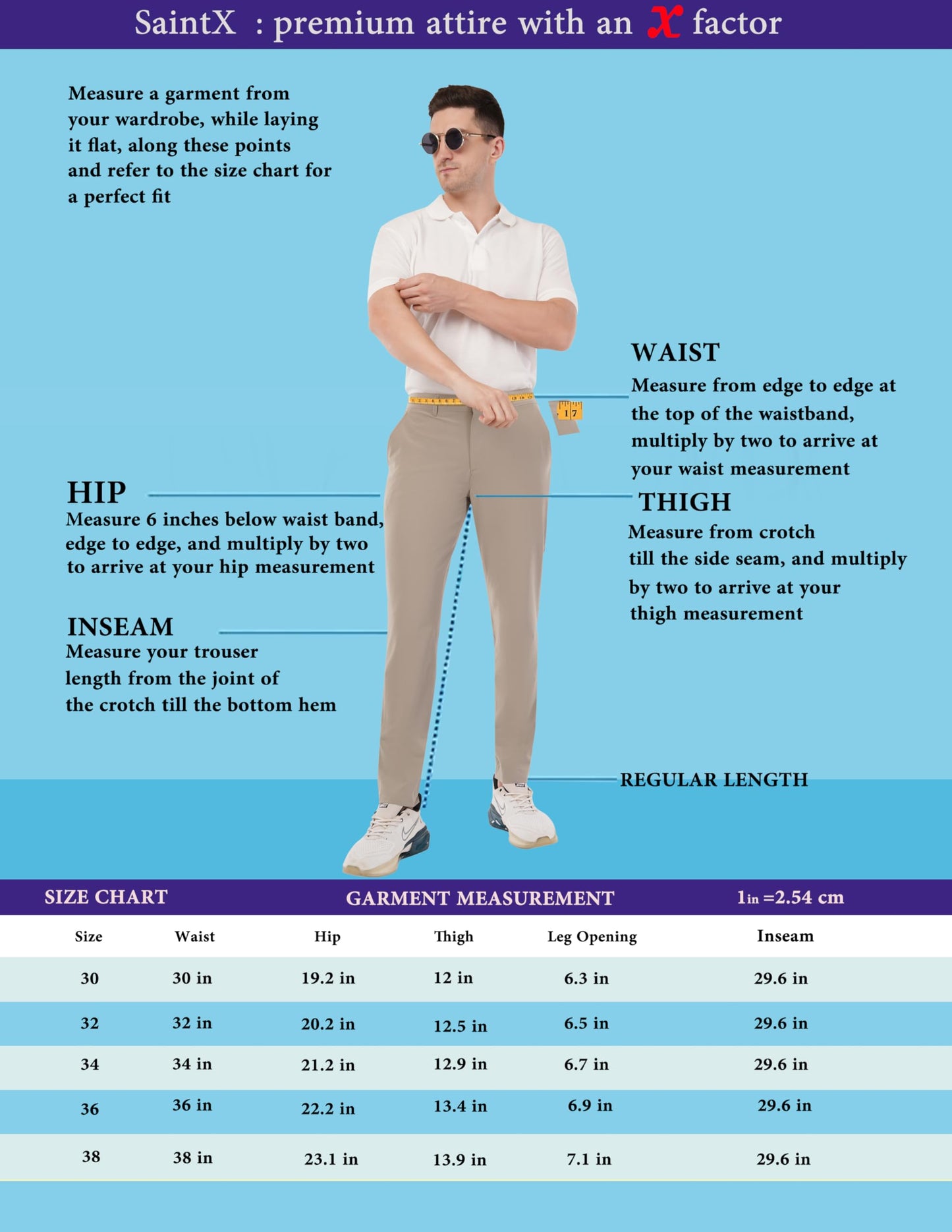 SaintX Men's Premium 4-Way Stretchable Formal Summer Pants | Stylish Slim Fit Multi-Purpose Athleisure Trousers | Business Casual Office/Anytime Wear | Ultra Soft Feather Touch Sunscreen Fabric
