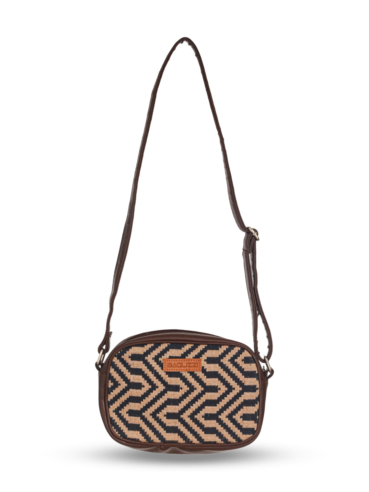 BAGUZZI Handmade Vegan Leather Women's Sling Cross-Body Adjustable Shoulder Strap