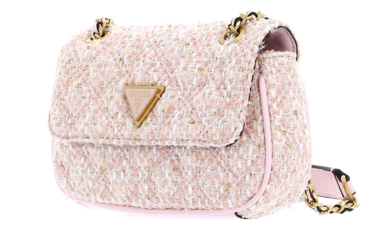 GUESS Women's Pink Textured Sling Bag| Ladies Purse Handbags | Gift For Ladies