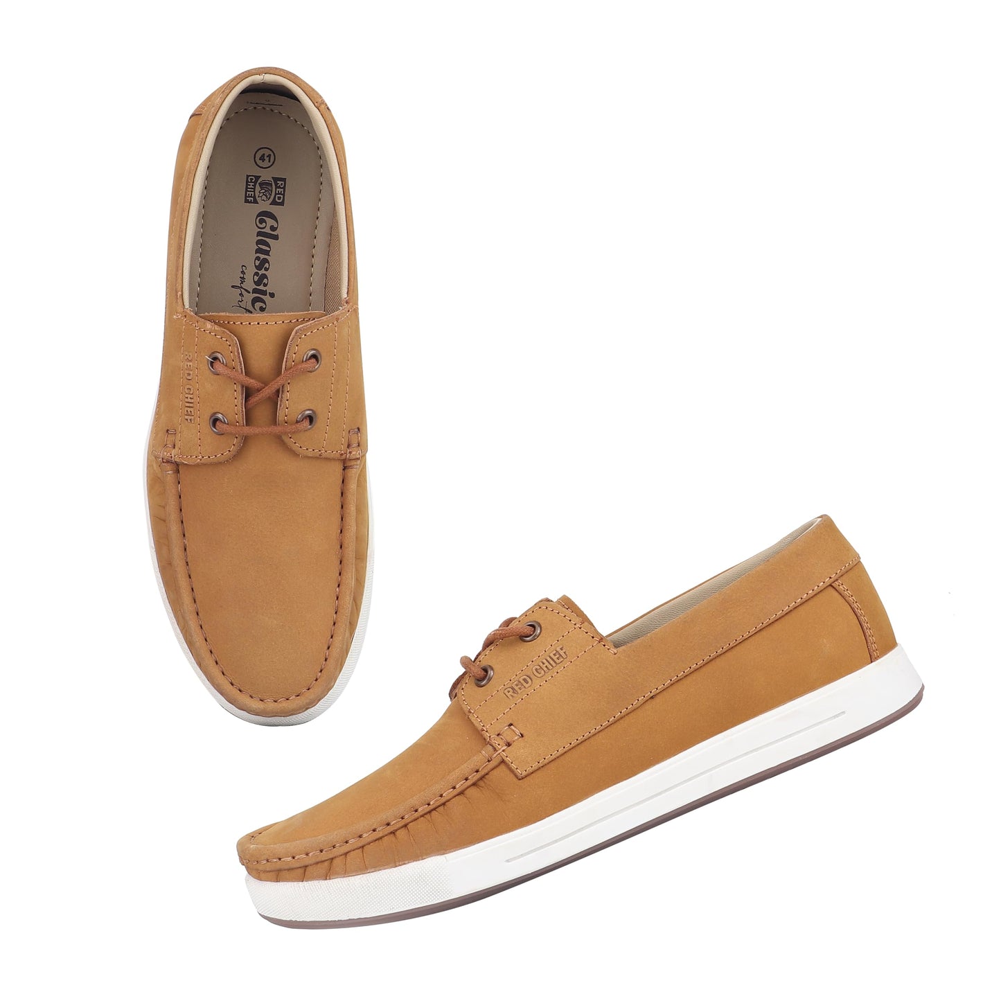 Red Chief Low Ankle Casual Derby Shoes for Men | Rust UK06