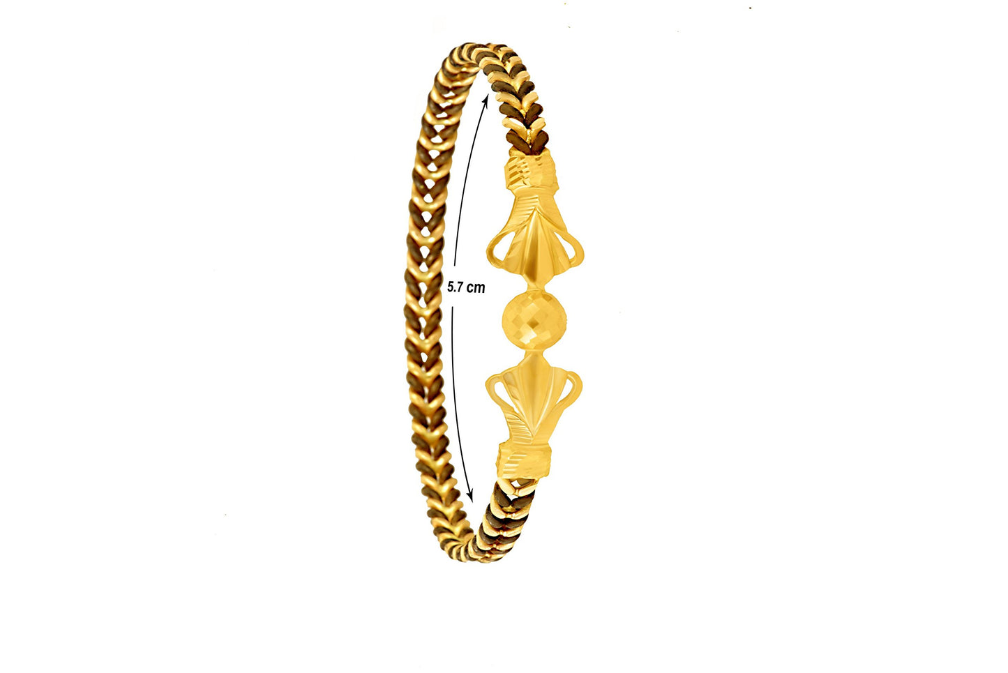 P.C. Chandra Jewellers 22K (916) Yellow Gold Bangle For Women