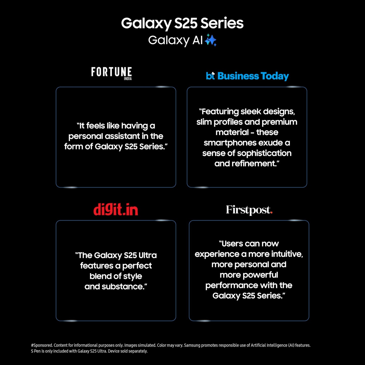 Samsung Galaxy S25+ 5G AI Smartphone (Navy, 12GB RAM, 256GB Storage), 50MP Camera with Galaxy AI