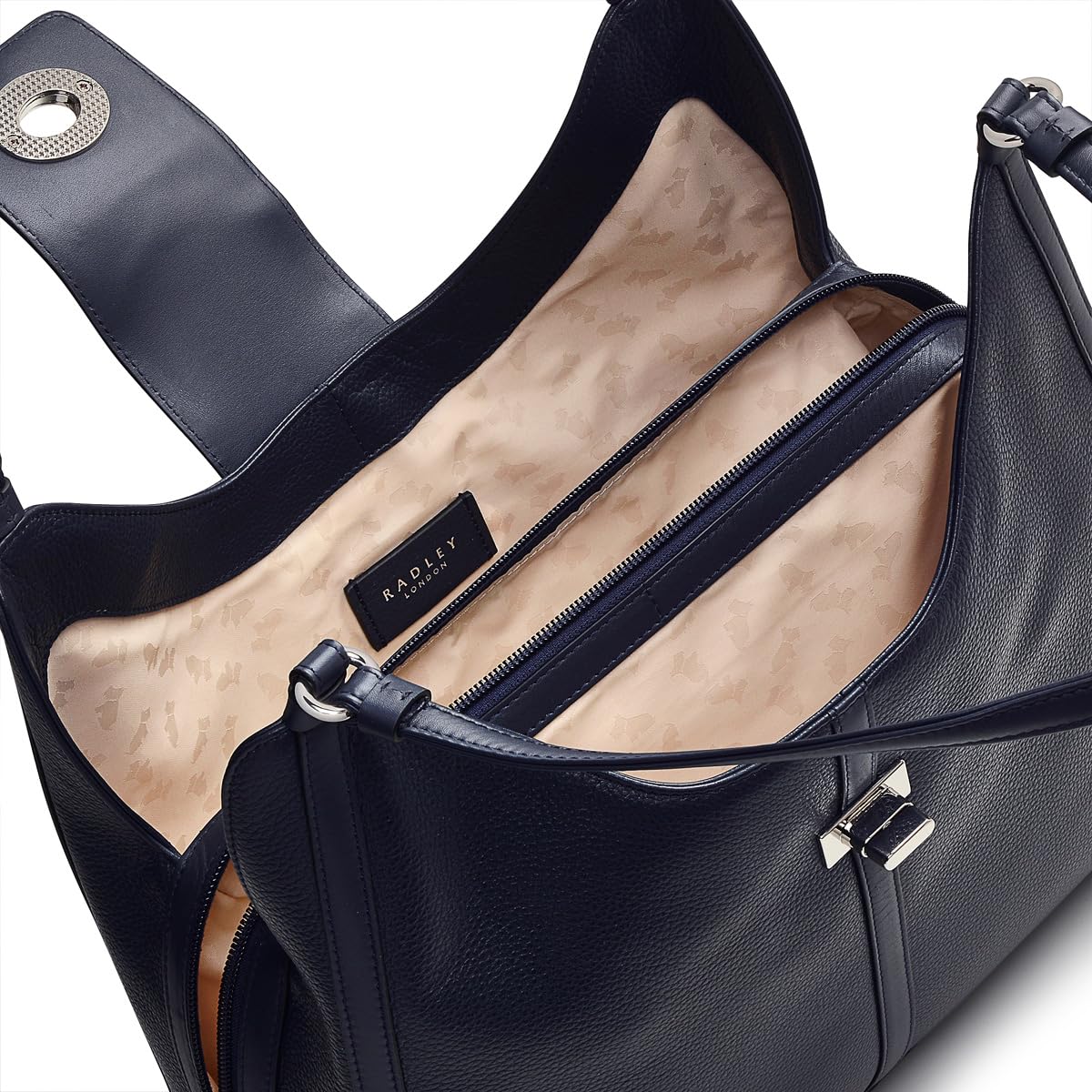 RADLEY London - Longacre- Women's Leather Medium Shoulder Bag - Medium Size Purse - Women's Shoulder Handbag, Ink