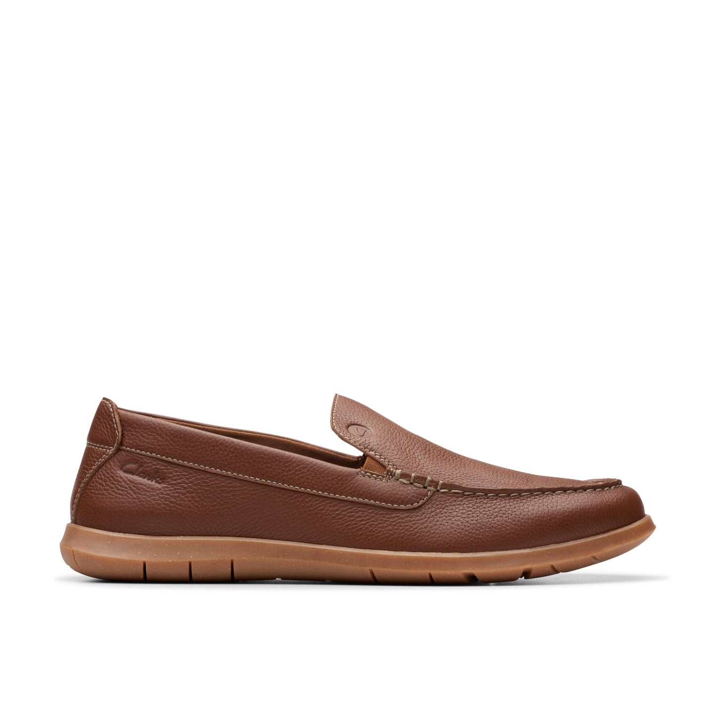 Clarks Men's Flexway Step Loafer, Light Brown, 9.5 UK