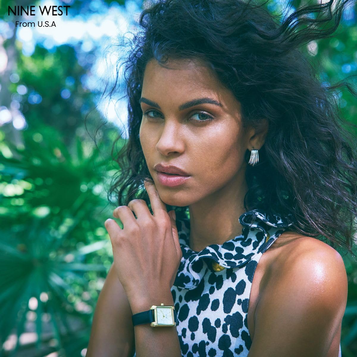 Nine West Women's Analog Watch, Rose Gold Mesh Band, Manufacturer Movement, Chronograph, Stainless Steel