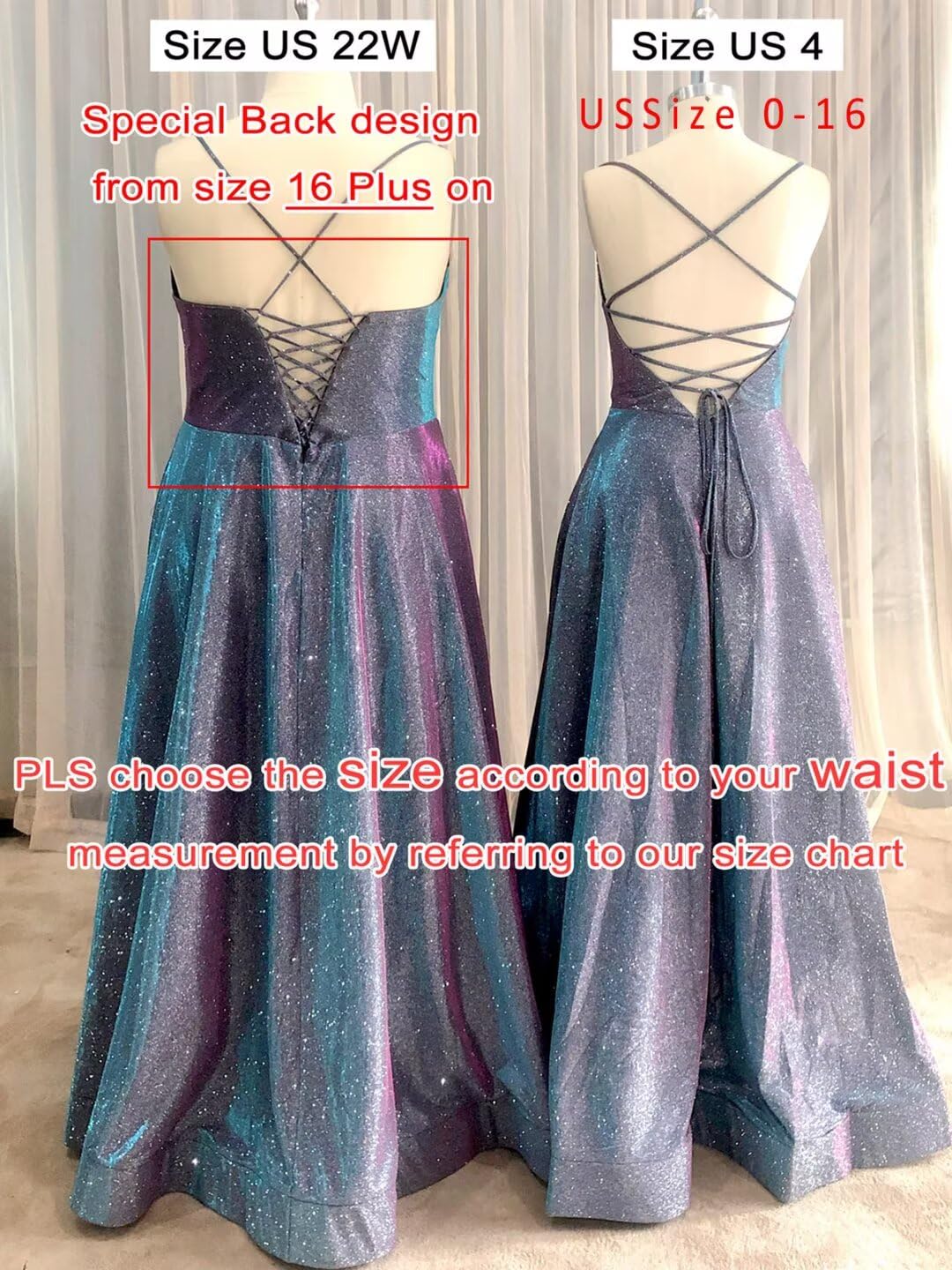 GRAB A DRESS Women Bling Prom Dresses Long A Line Spaghetti Straps Formal Evening Ball Gowns Glitter Party Floor Length Dress 2020 Steel