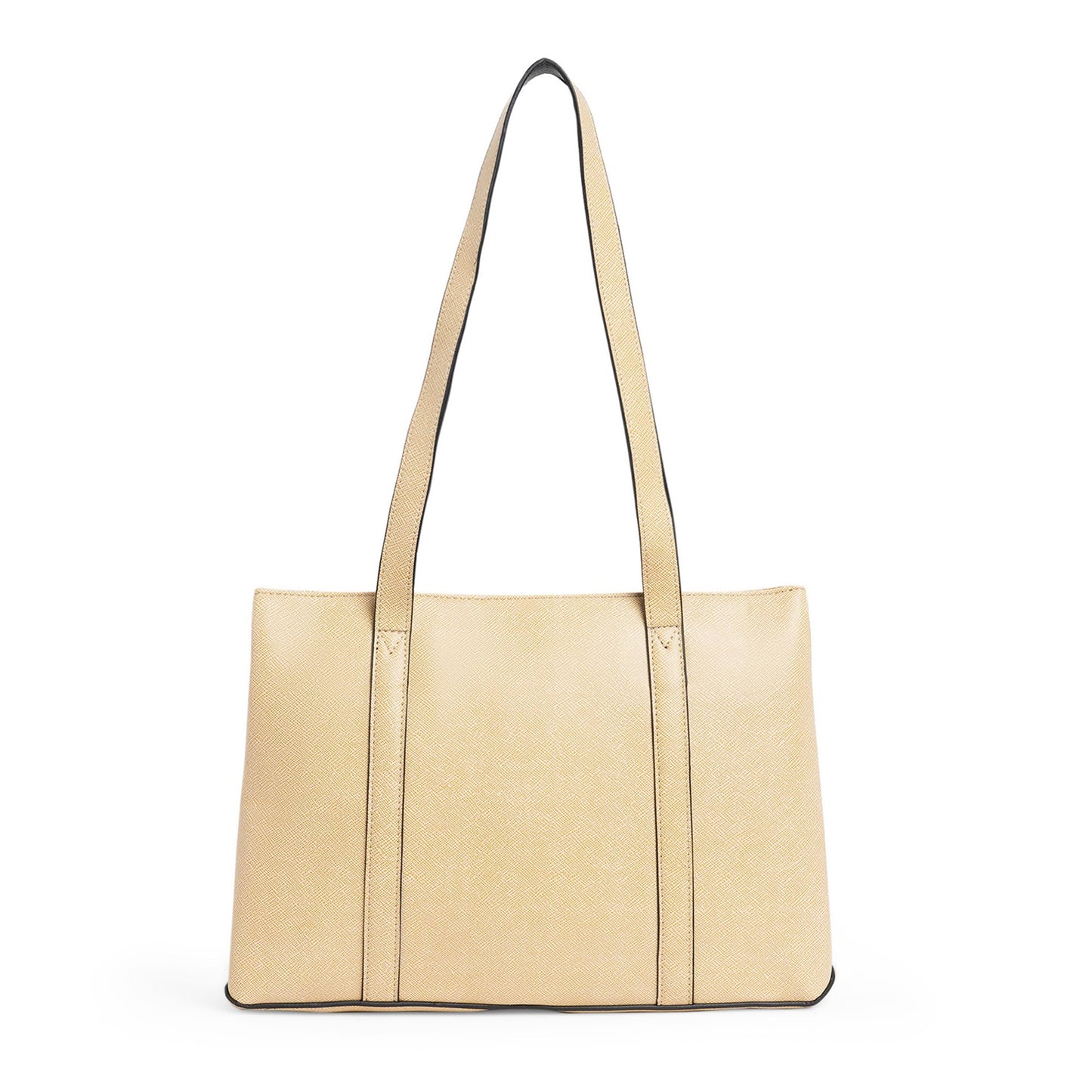 Caprese Roma Tote Medium Beige Bag for Women|Stylish, Durable, Multi-Compartment Design for Work, Travel, Shopping |Comfortable Straps Shoulder Bag, Ideal for Laptop & Essentials