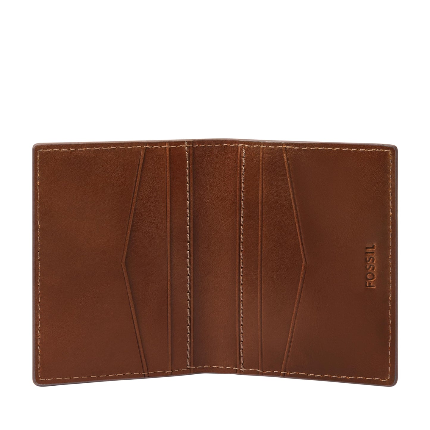Fossil Men Leather Hayes Brown Wallet Ml4646200
