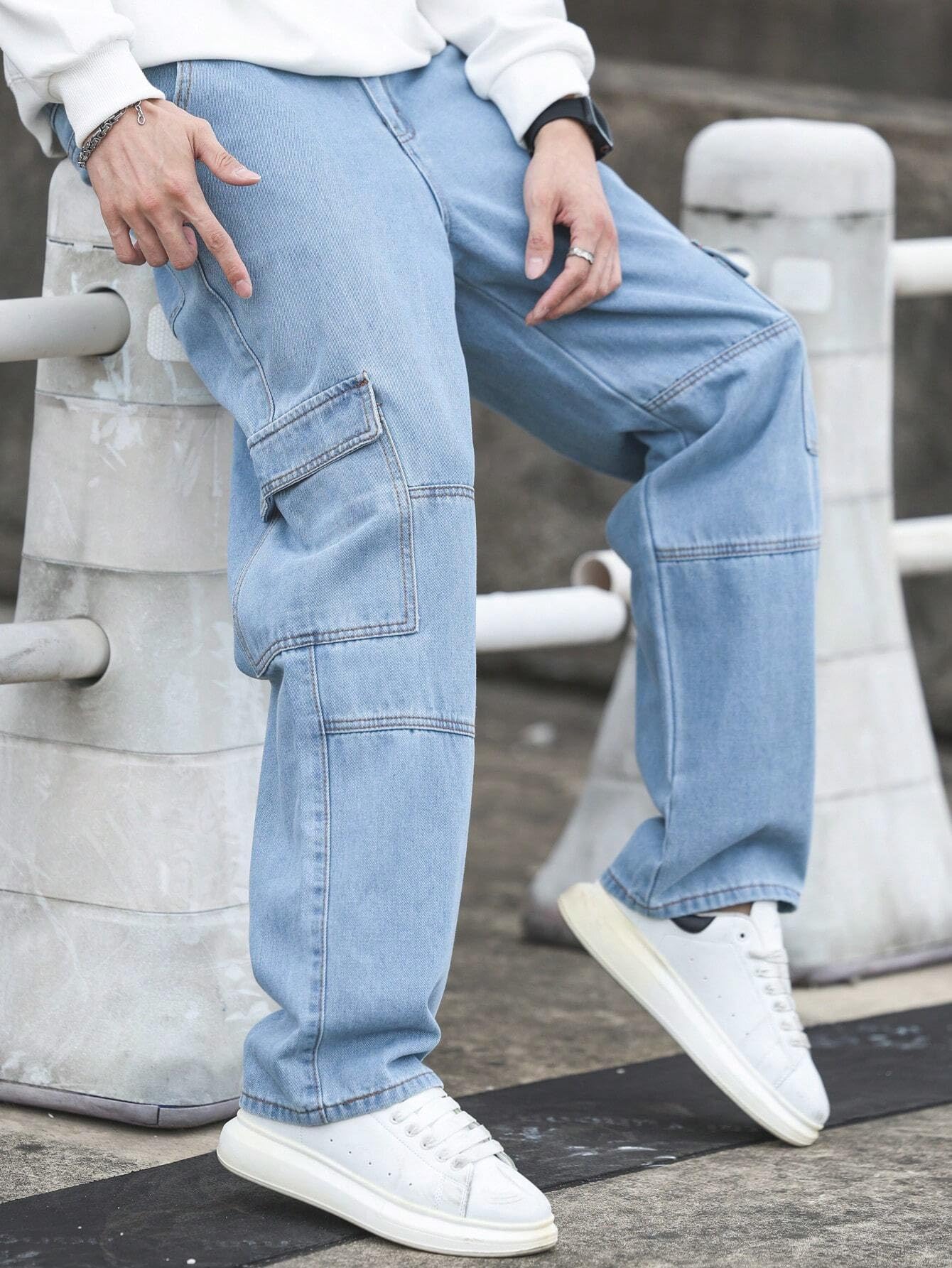 GRECIILOOKS Men's Regular Mid Rise Jeans (Gl-Dp-Mj-08_Blue