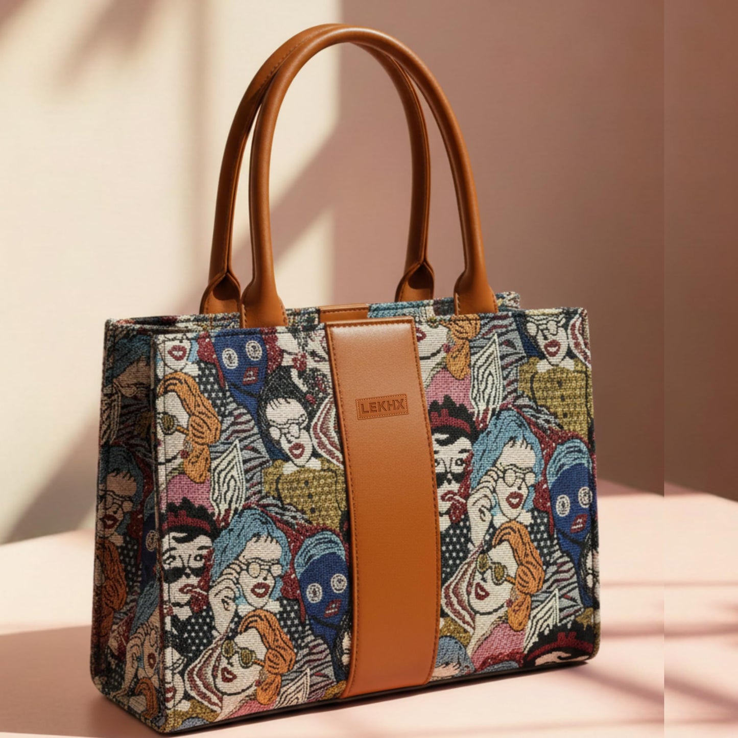 LX LEKHX Women's Tote Bags - Stylish Handbags for Office, College & Party Use | Spacious & Trendy Shoulder Bag for Work, Casual & Evening | Durable, Lightweight & Fashionable Tote for Women (Multi-1)